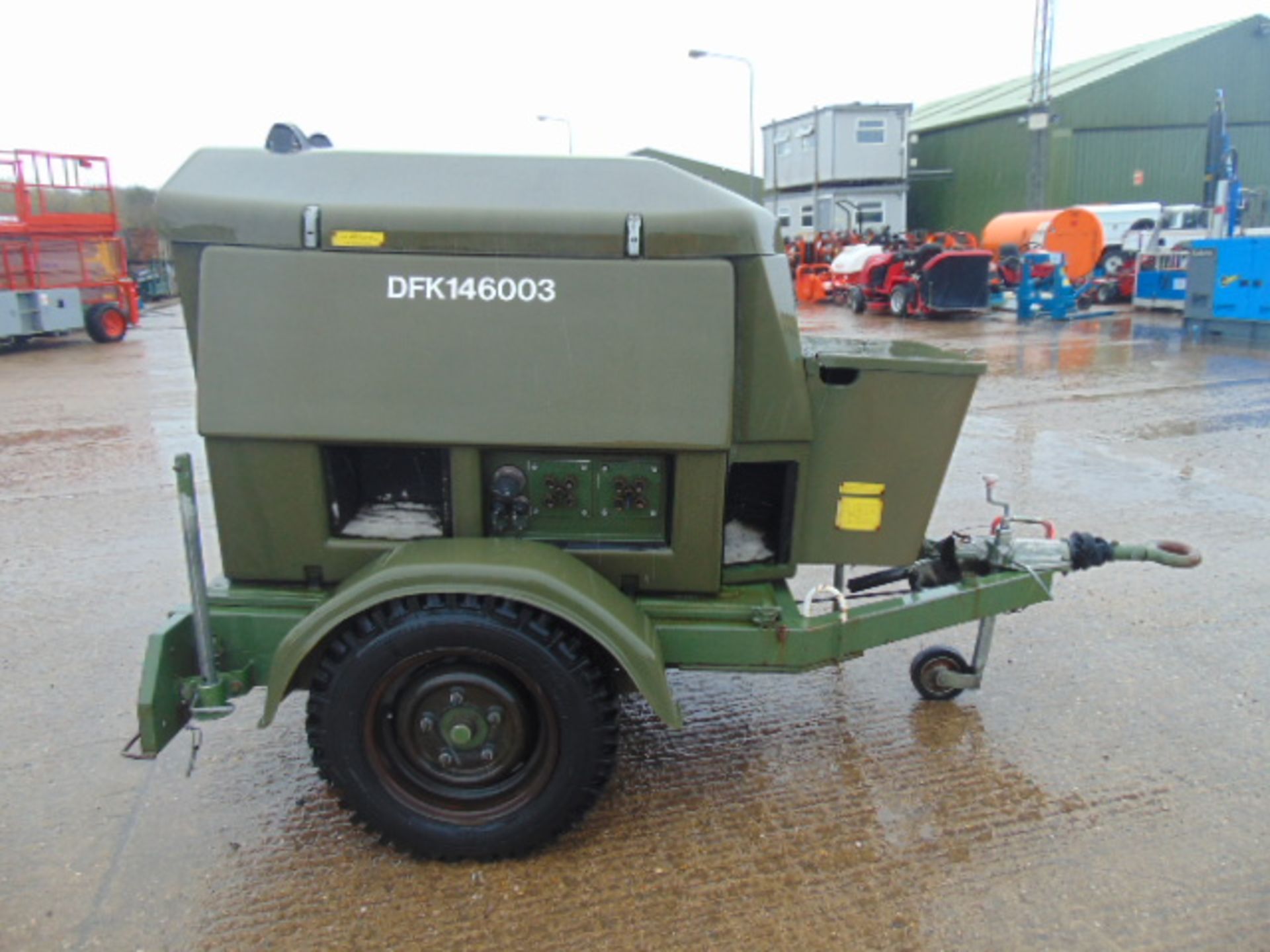 Ex Uk Royal Air Force Trailer Mounted 25 KVA Generator - Image 5 of 15