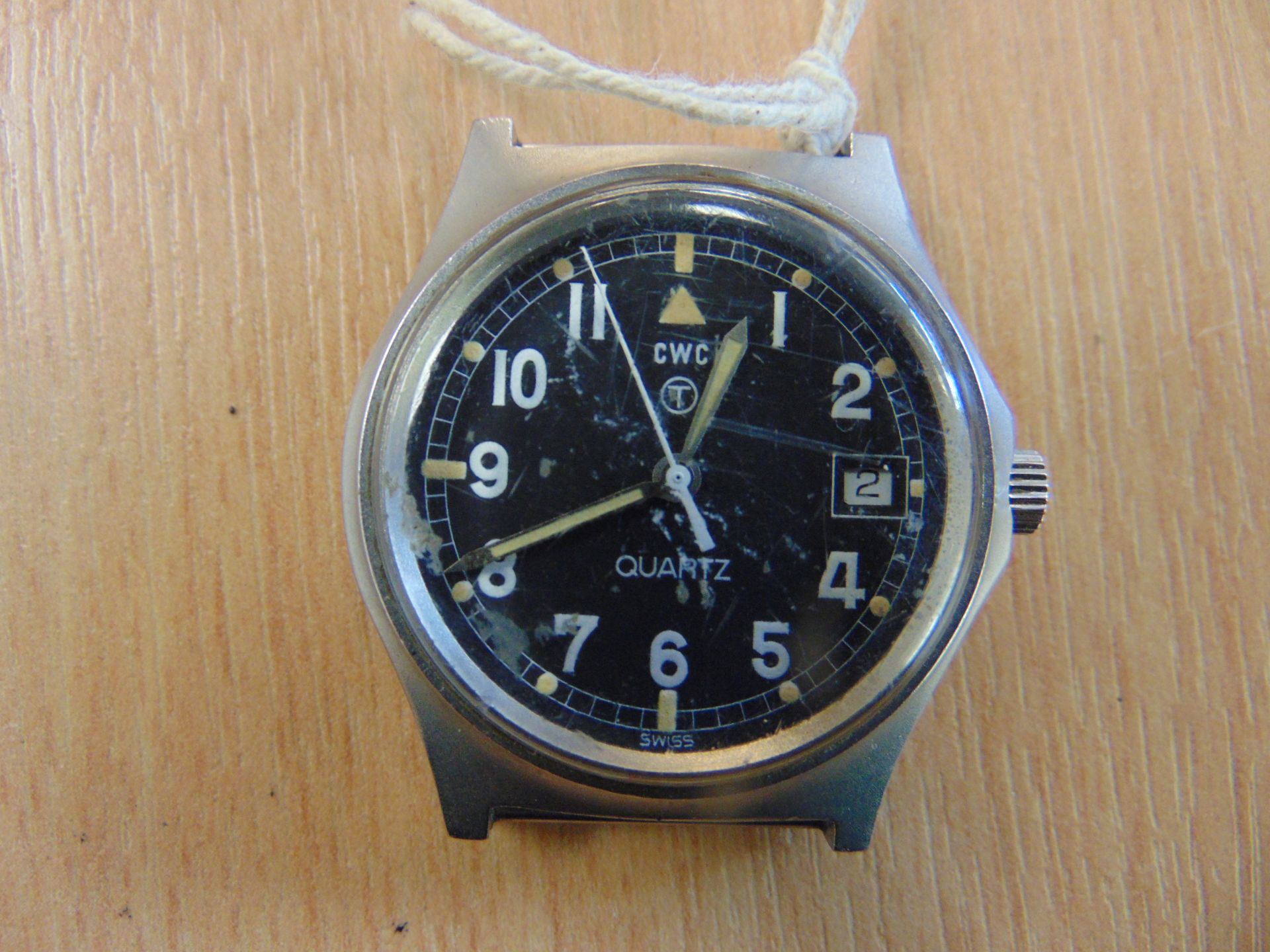 V. RARE FAT BOY CWC SERVICE WATCH WITH DATE NATO. MARKED DATED 1980