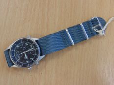 SEIKO GEN 2 RAF ISSUE PILOTS CHRONO WATCH NATO MARKINGS DATED 1995