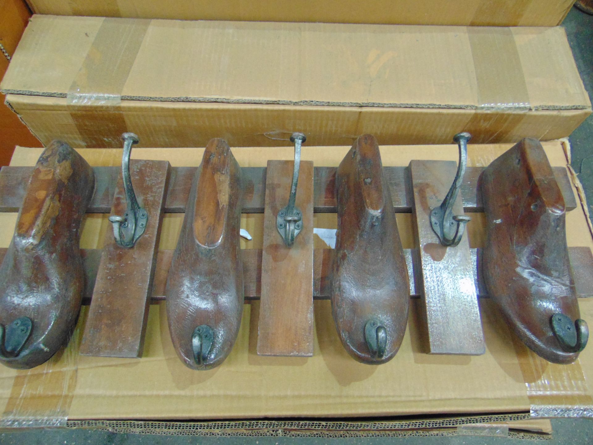 VERY UNUSUAL COBBLERS SHOE MAKERS COAT HOOKS - Image 5 of 7