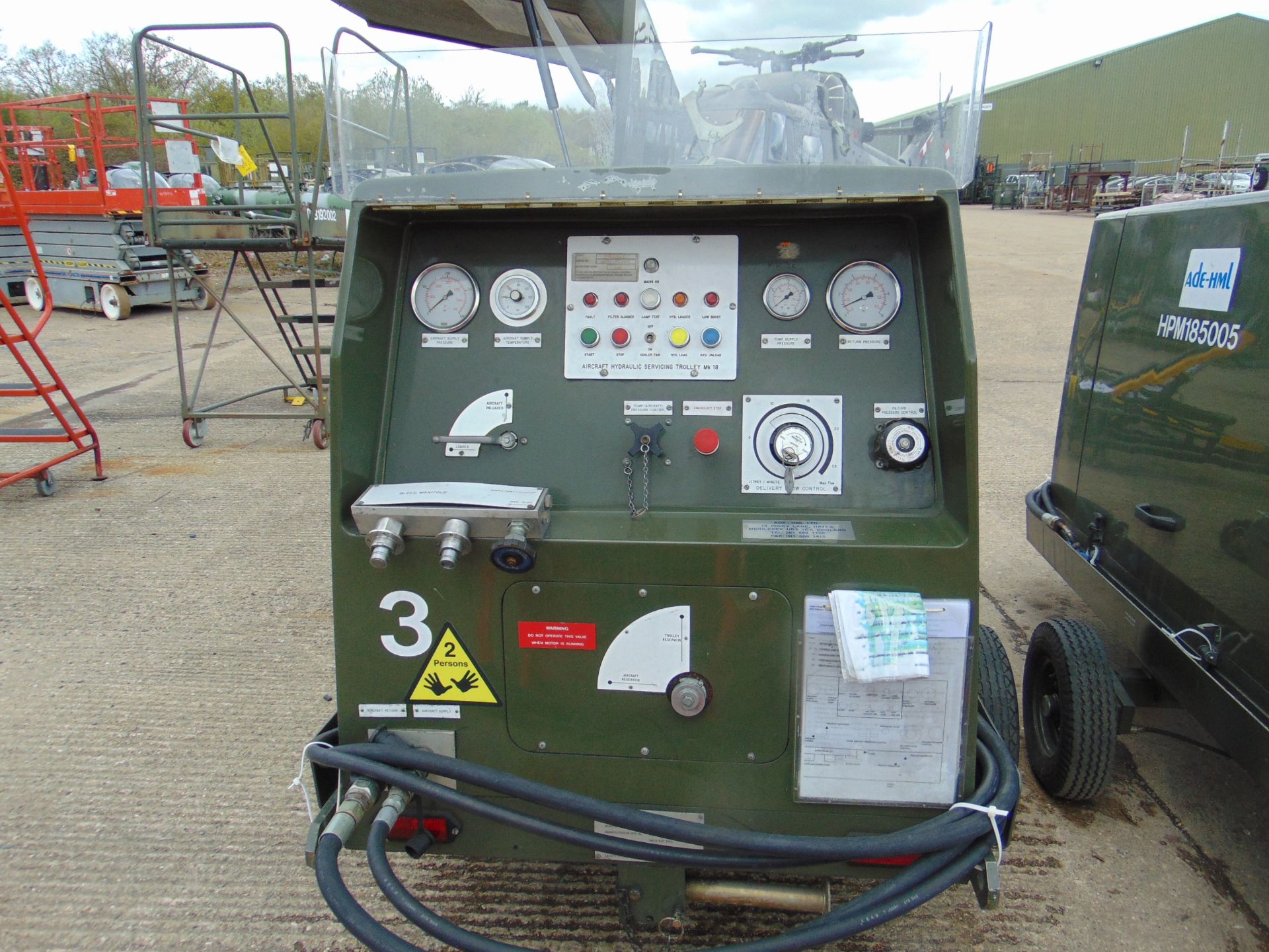 ADE-HLM LTD HST MK18 (HTE240) HYDRAULIC POWER TROLLEY - Image 4 of 10