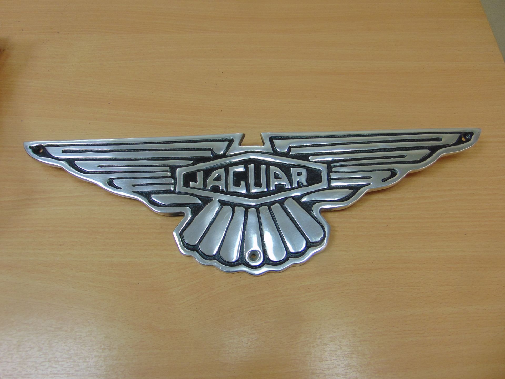 POLISHED ALUMINIUM JAGUAR SIGN - Image 2 of 8