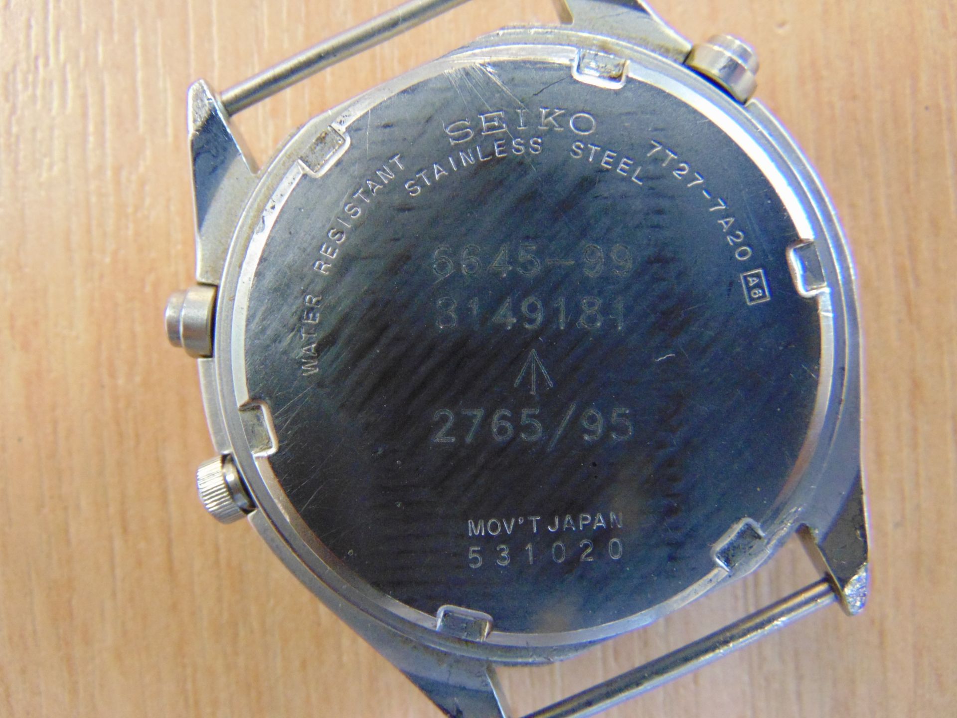 SEIKO GEN 2 RAF ISSUE PILOTS CHRONO WATCH NATO MARKINGS DATED 1995 - Image 8 of 10