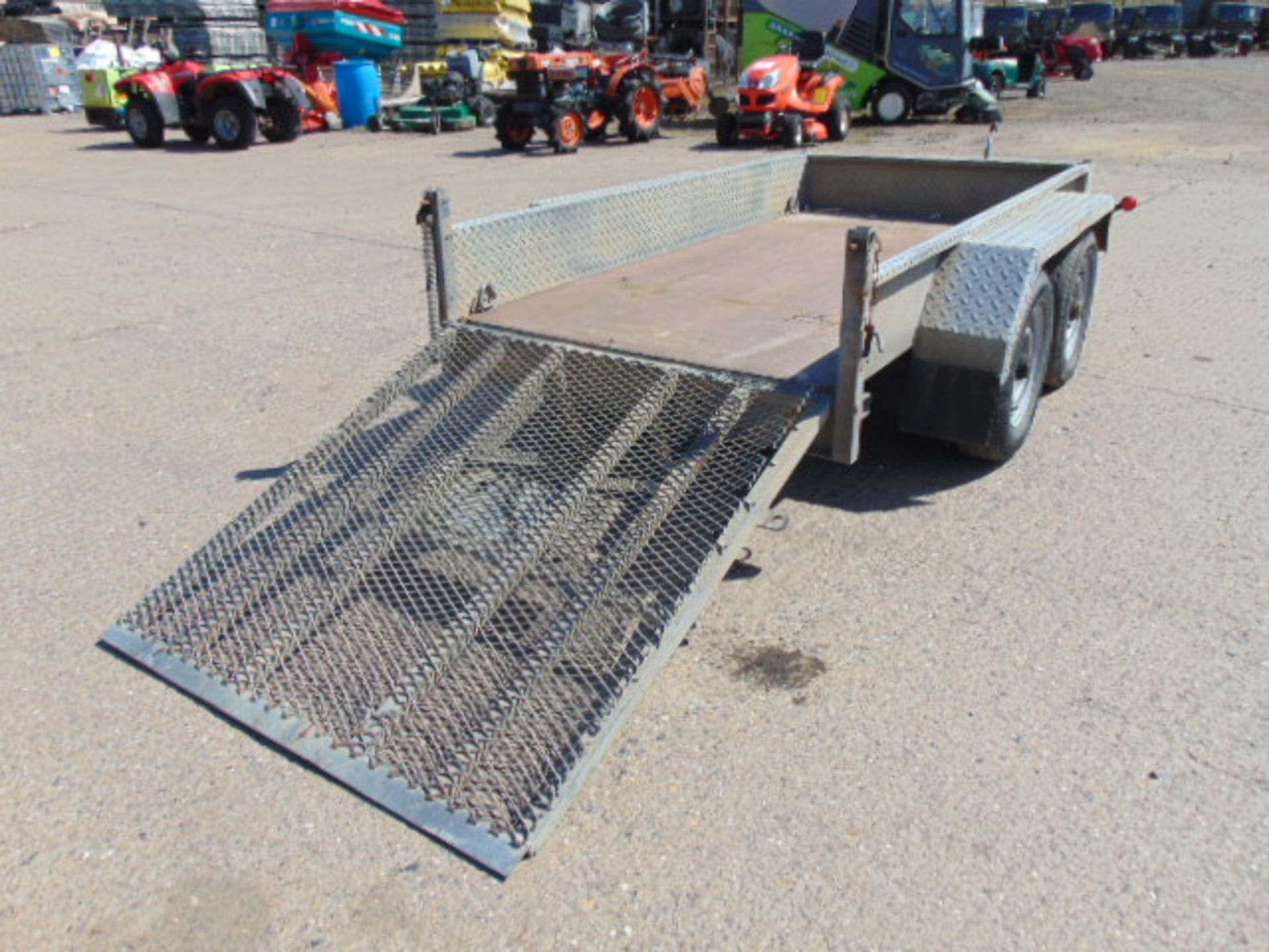 Indespension 2.7 Tonne Twin Axle Plant Trailer c/w Ramps - Image 9 of 16