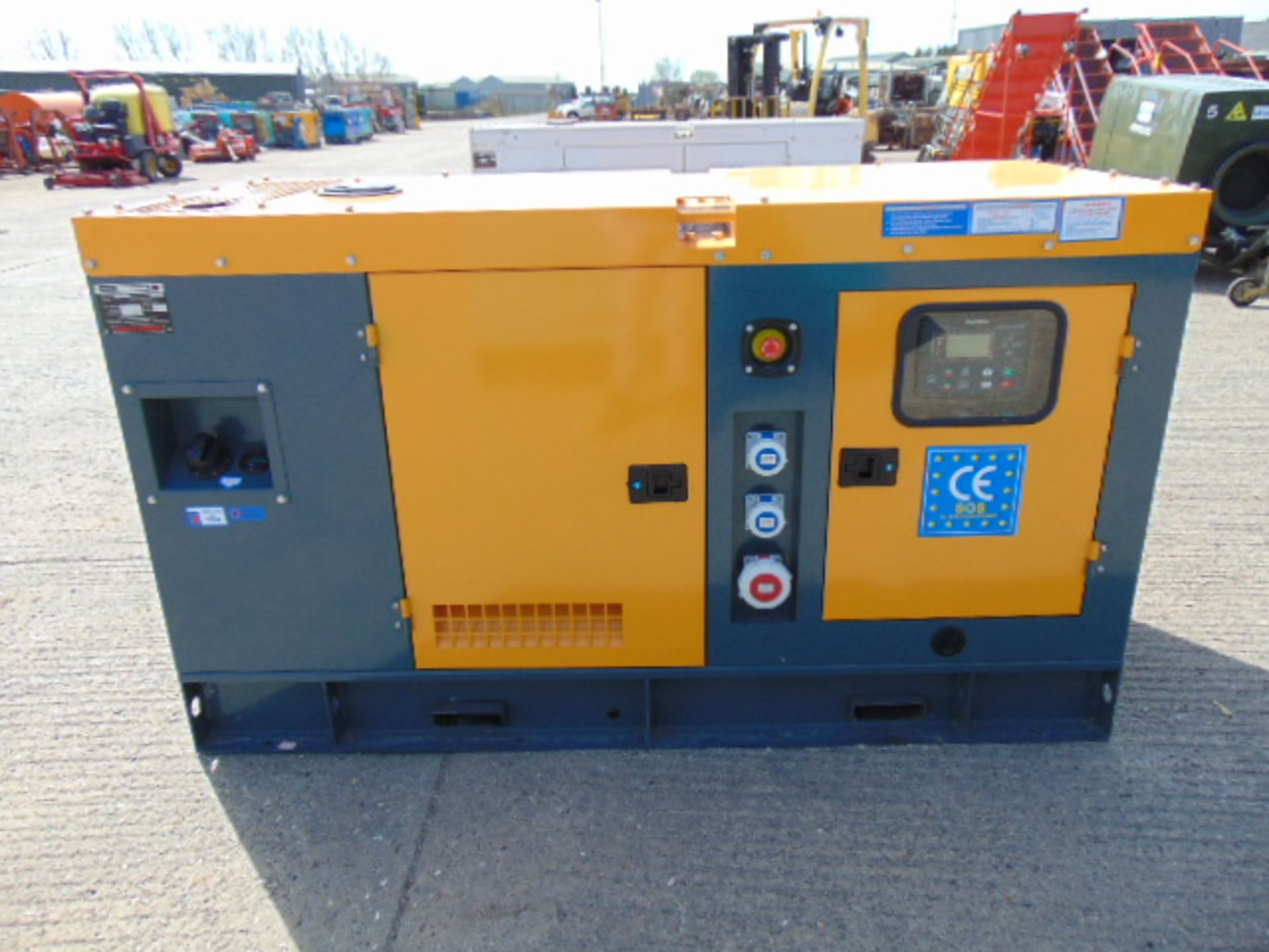 2020 UNISSUED 40 KVA 3 Phase Silent Diesel Generator Set. This generator is 3 phase 380 volt 50 Hz - Image 5 of 19