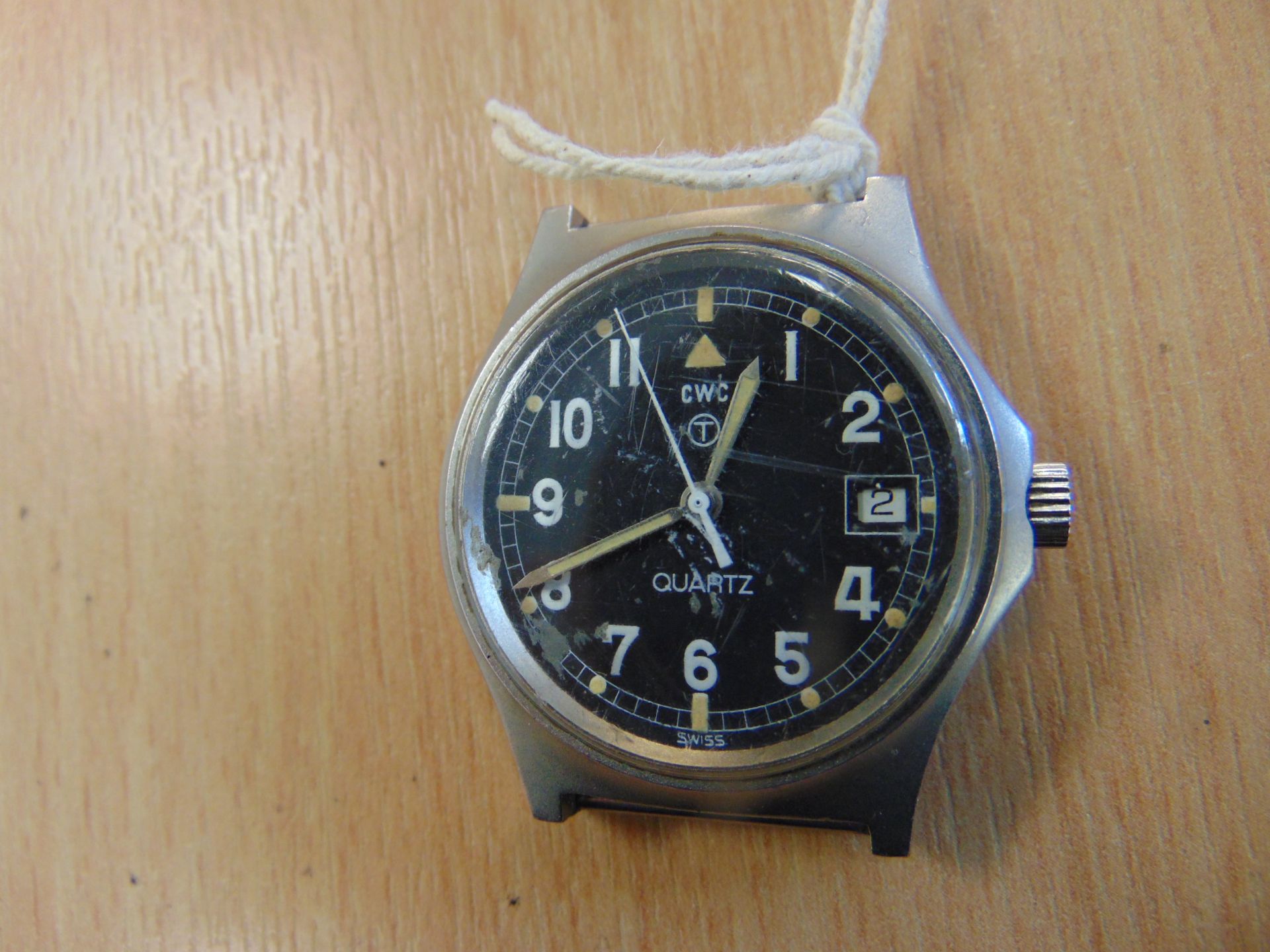 V. RARE FAT BOY CWC SERVICE WATCH WITH DATE NATO. MARKED DATED 1980 - Image 3 of 5