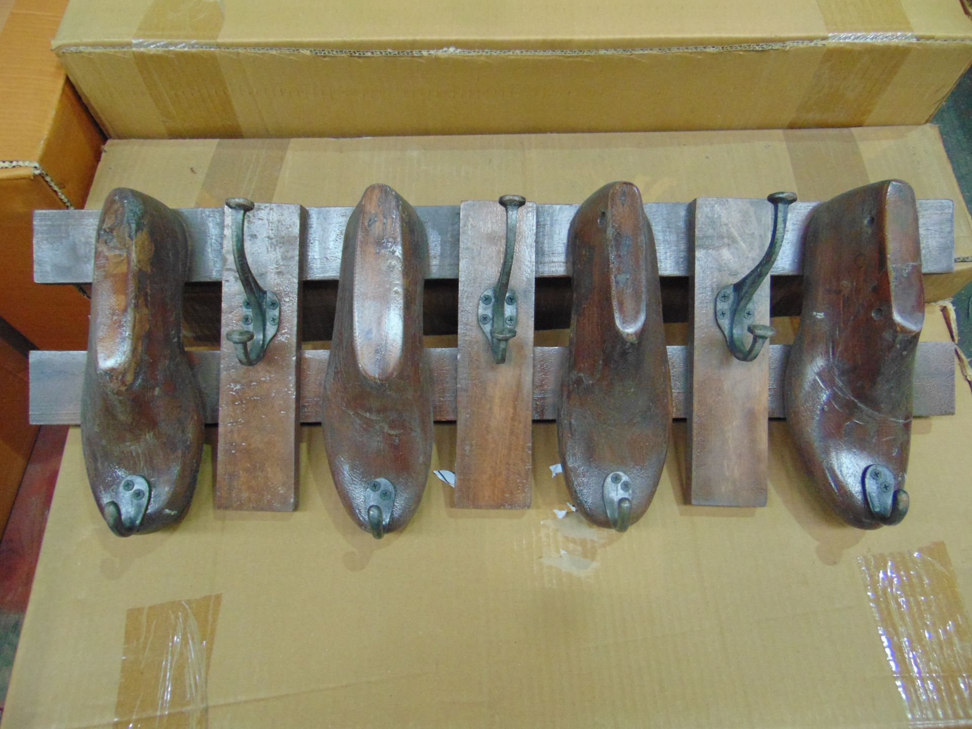 VERY UNUSUAL COBBLERS SHOE MAKERS COAT HOOKS - Image 3 of 7