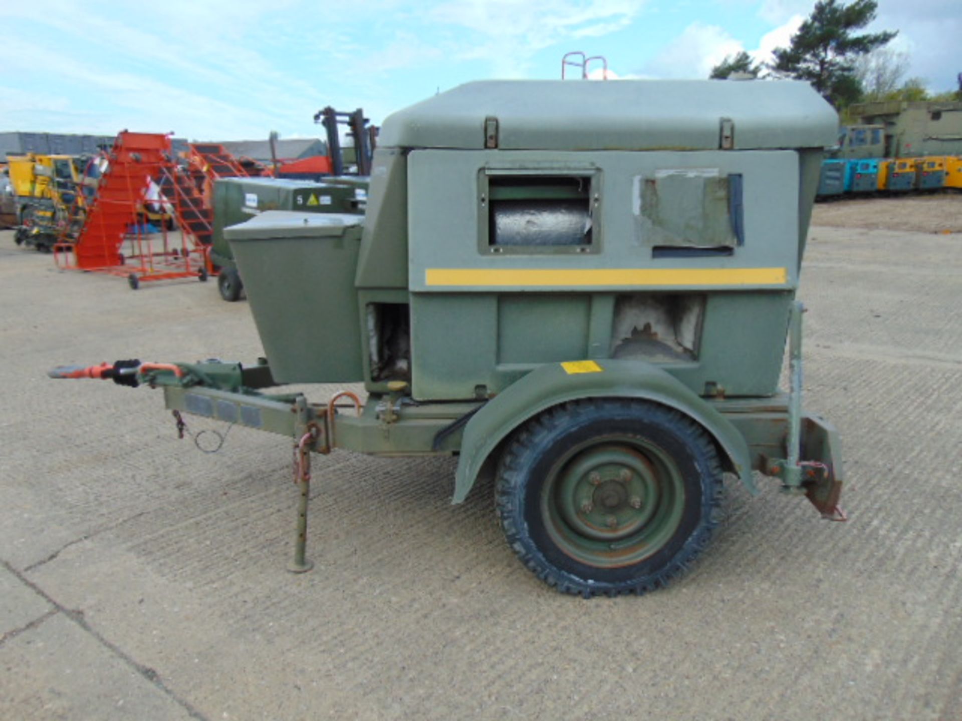 Ex Uk Royal Air Force Trailer Mounted 25 KVA Generator - Image 4 of 12