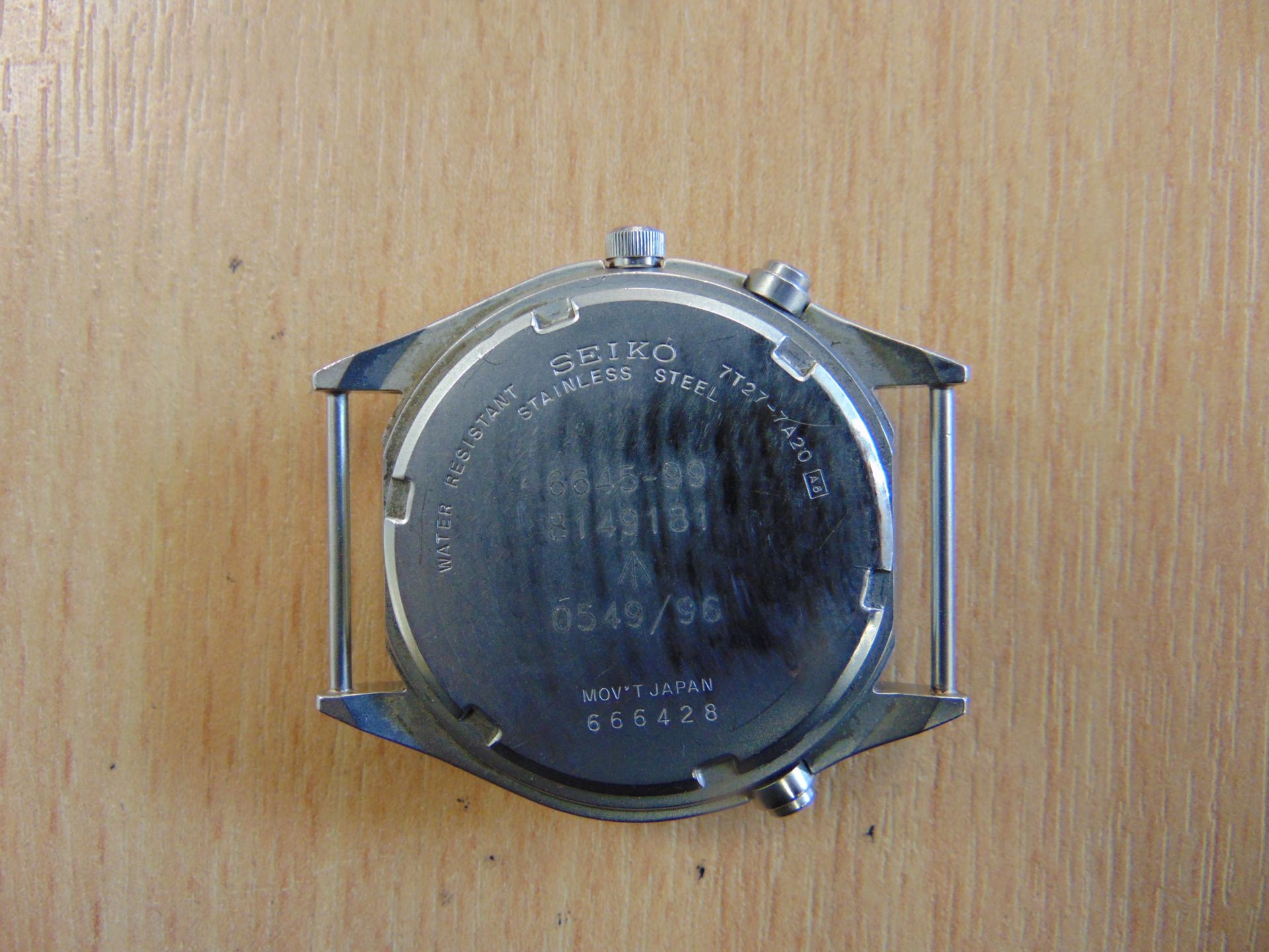 SEIKO RAF ISSUE PILOTS CHRONO GEN 2 WATCH NATO MARKED DATED 1996 - NEW BATTERY AND STRAP - Image 6 of 11