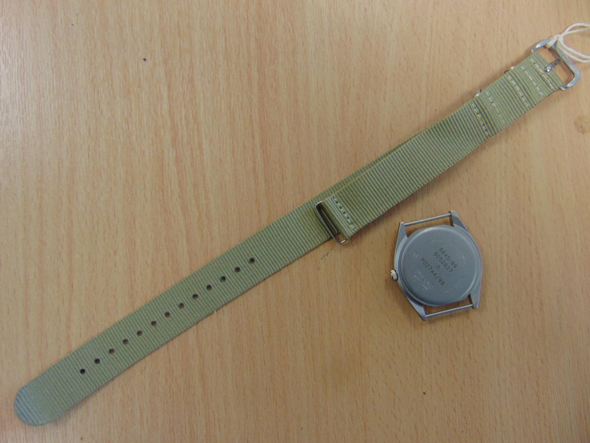 UNISSUED PULSAR W10 SERVICE WATCH NATO MARKED DATED 1999 ORIGINAL STRAP AND NEW BATTERY - Image 11 of 12