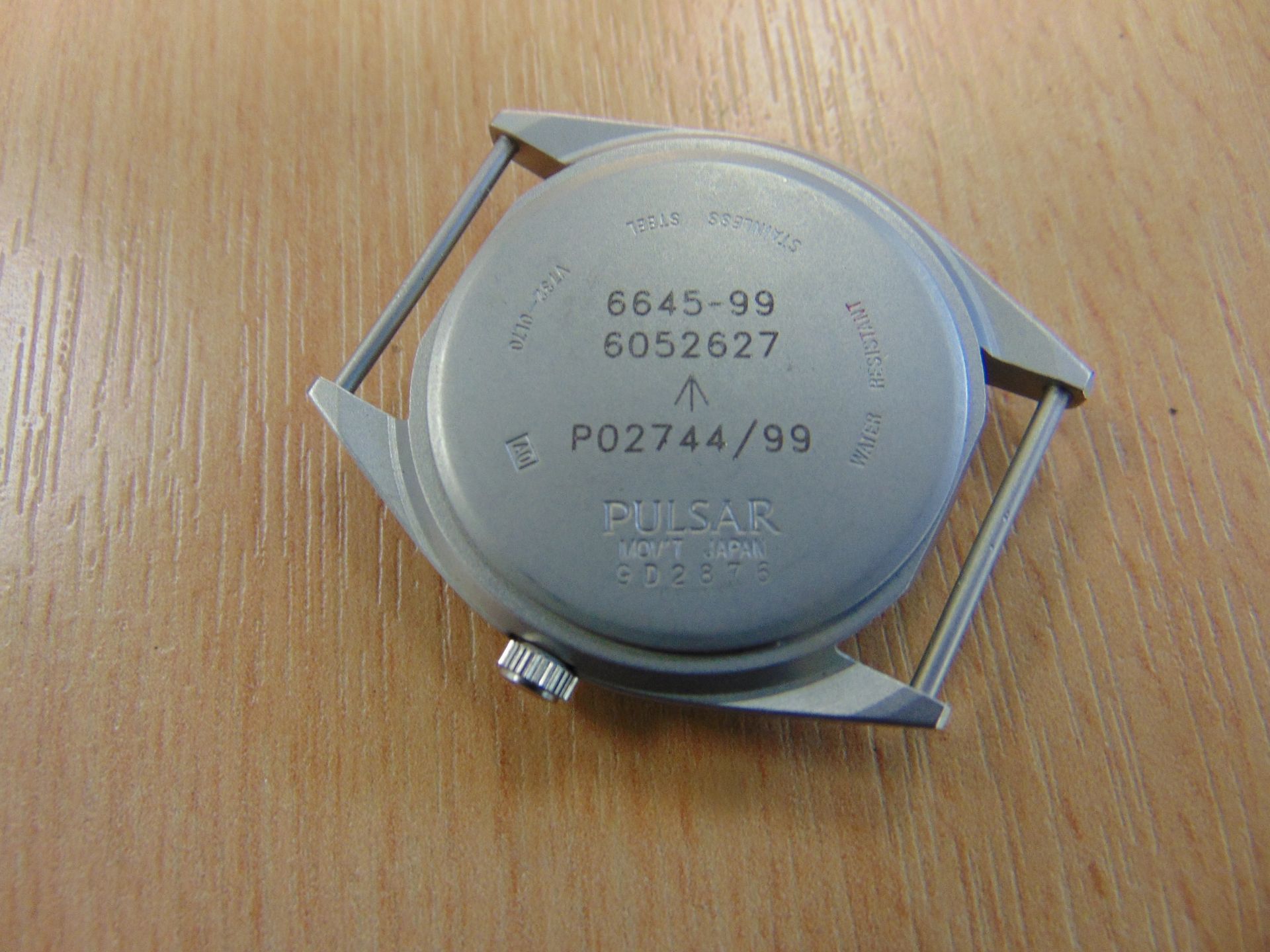 UNISSUED PULSAR W10 SERVICE WATCH NATO MARKED DATED 1999 ORIGINAL STRAP AND NEW BATTERY - Image 8 of 12