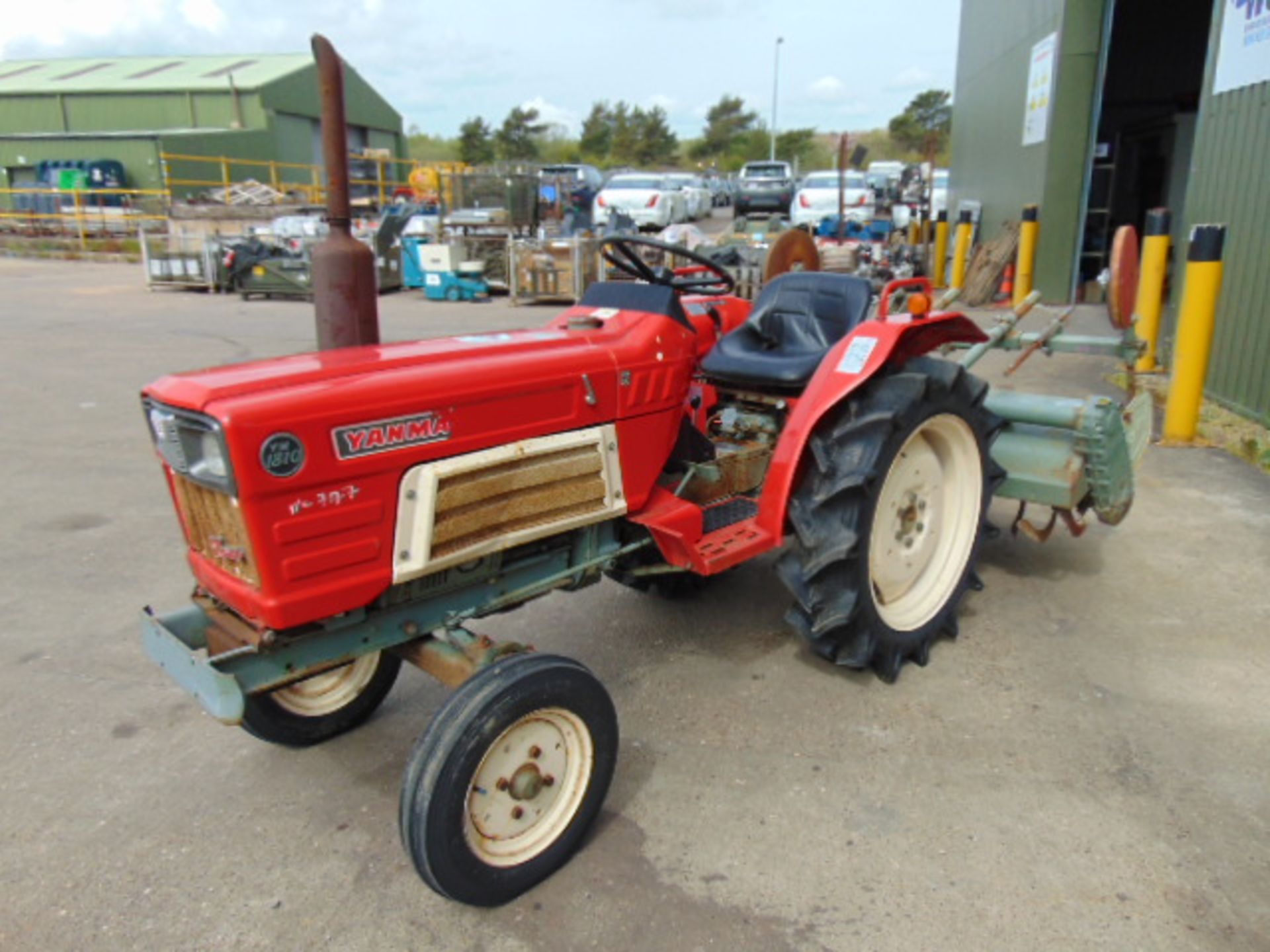 Yanmar YM1810 Compact Tractor c/w Rotavator ONLY 290 HOURS! - Image 4 of 23