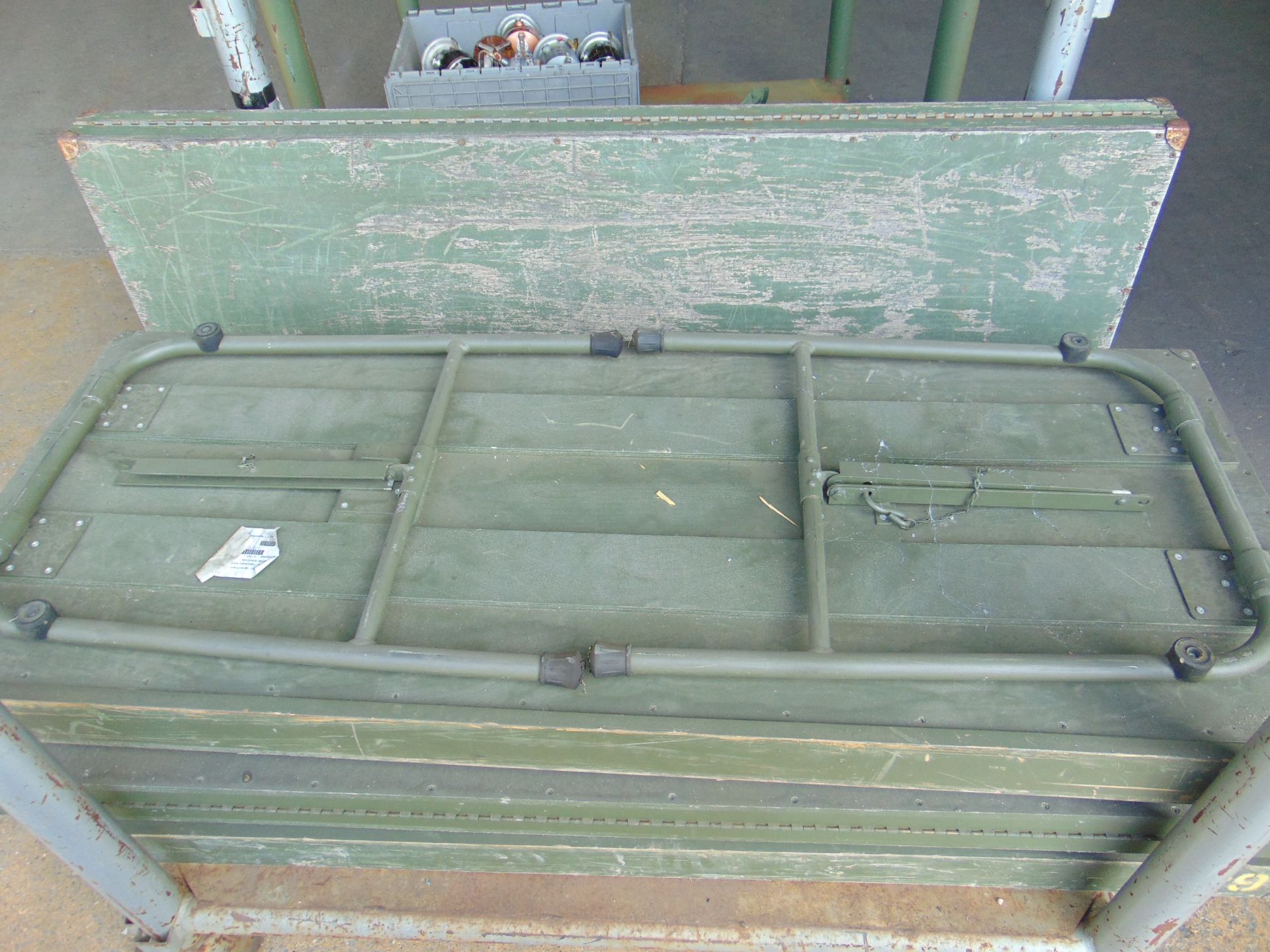 5X BRITISH ARMY FIELD TABLES - Image 3 of 8