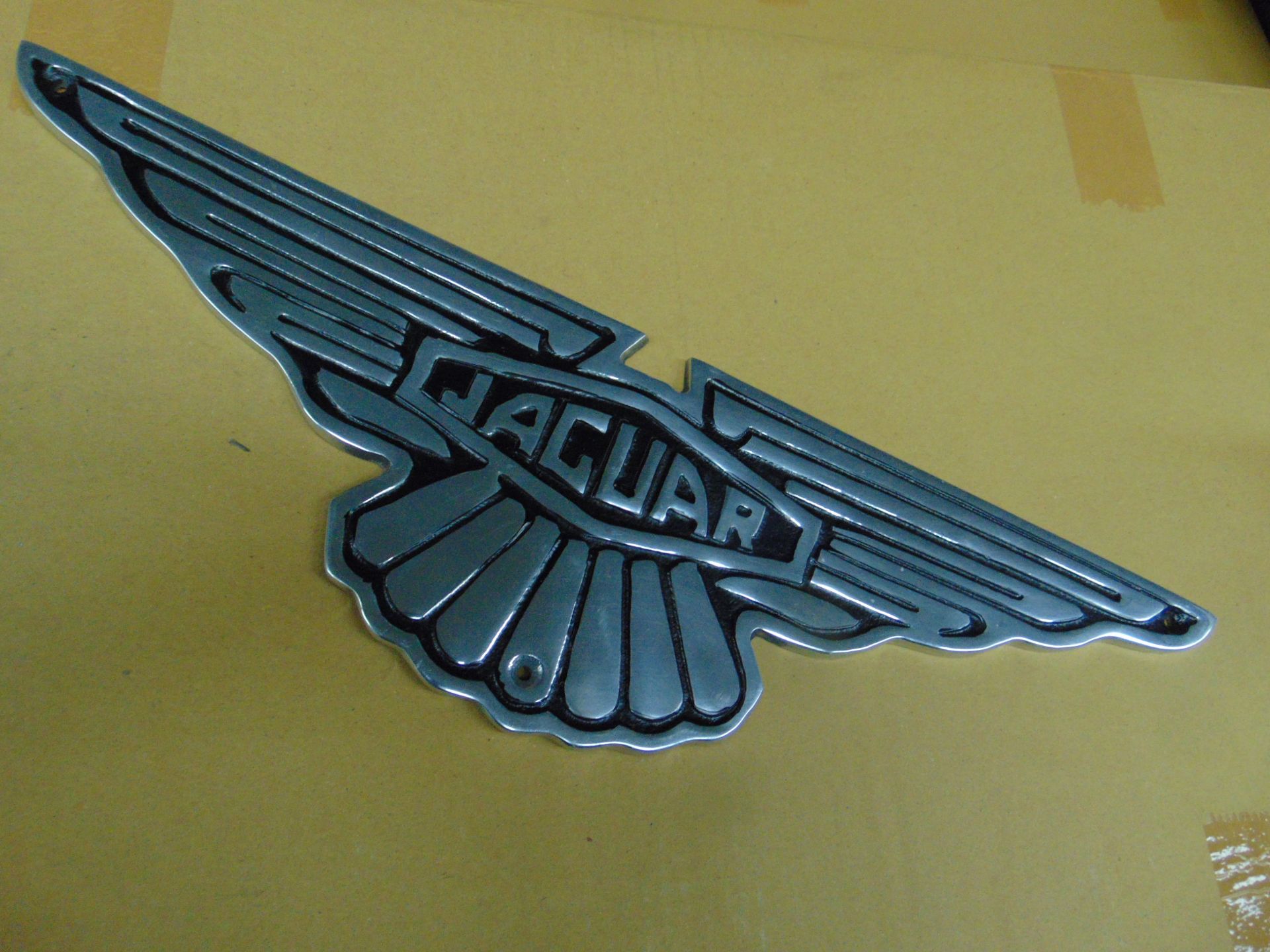 POLISHED ALUMINIUM JAGUAR SIGN - Image 6 of 8