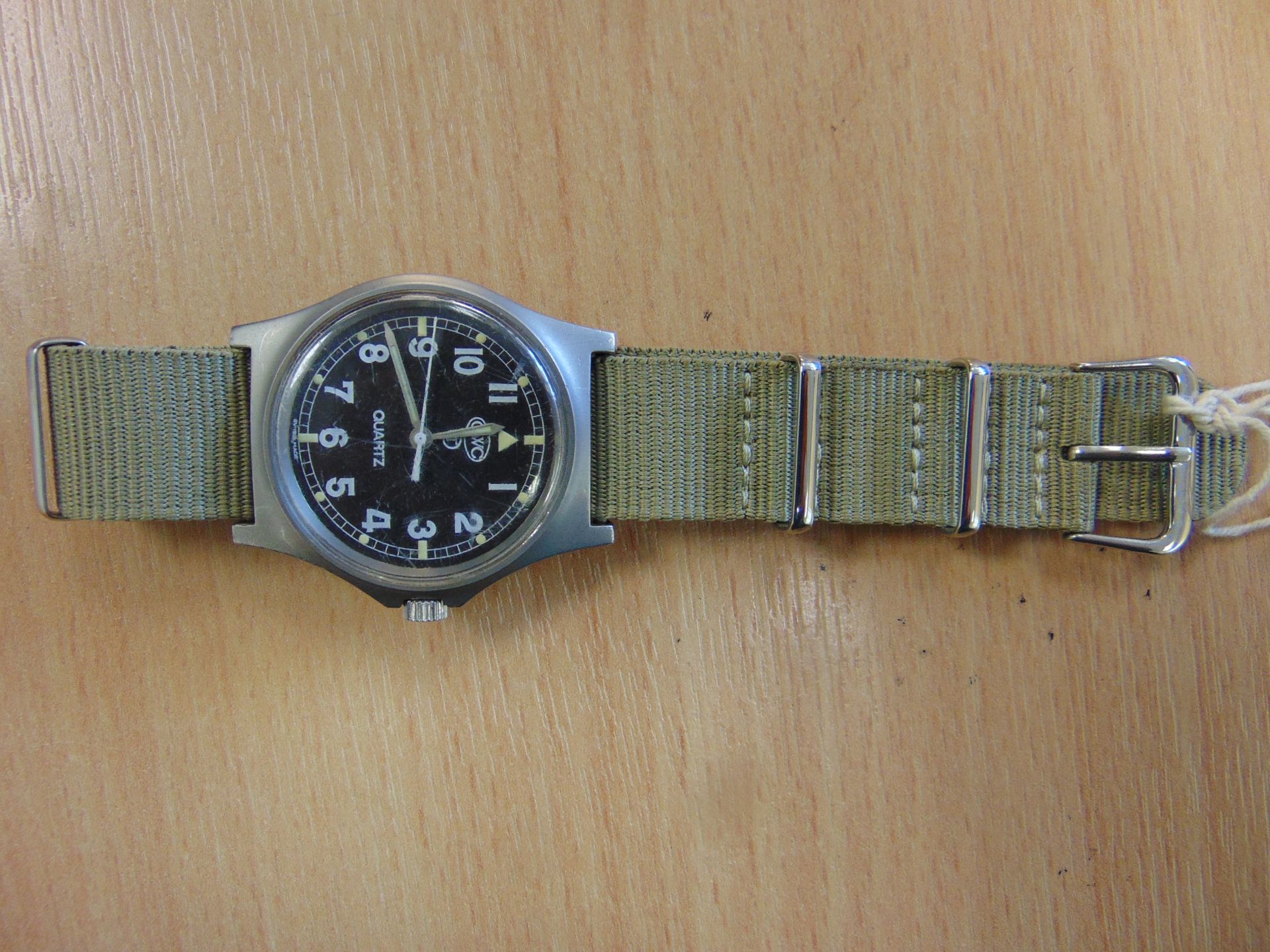 CWC W10 SERVICE WATCH NATO MARKED DATED 1997 - NEW BATTERY/STRAP