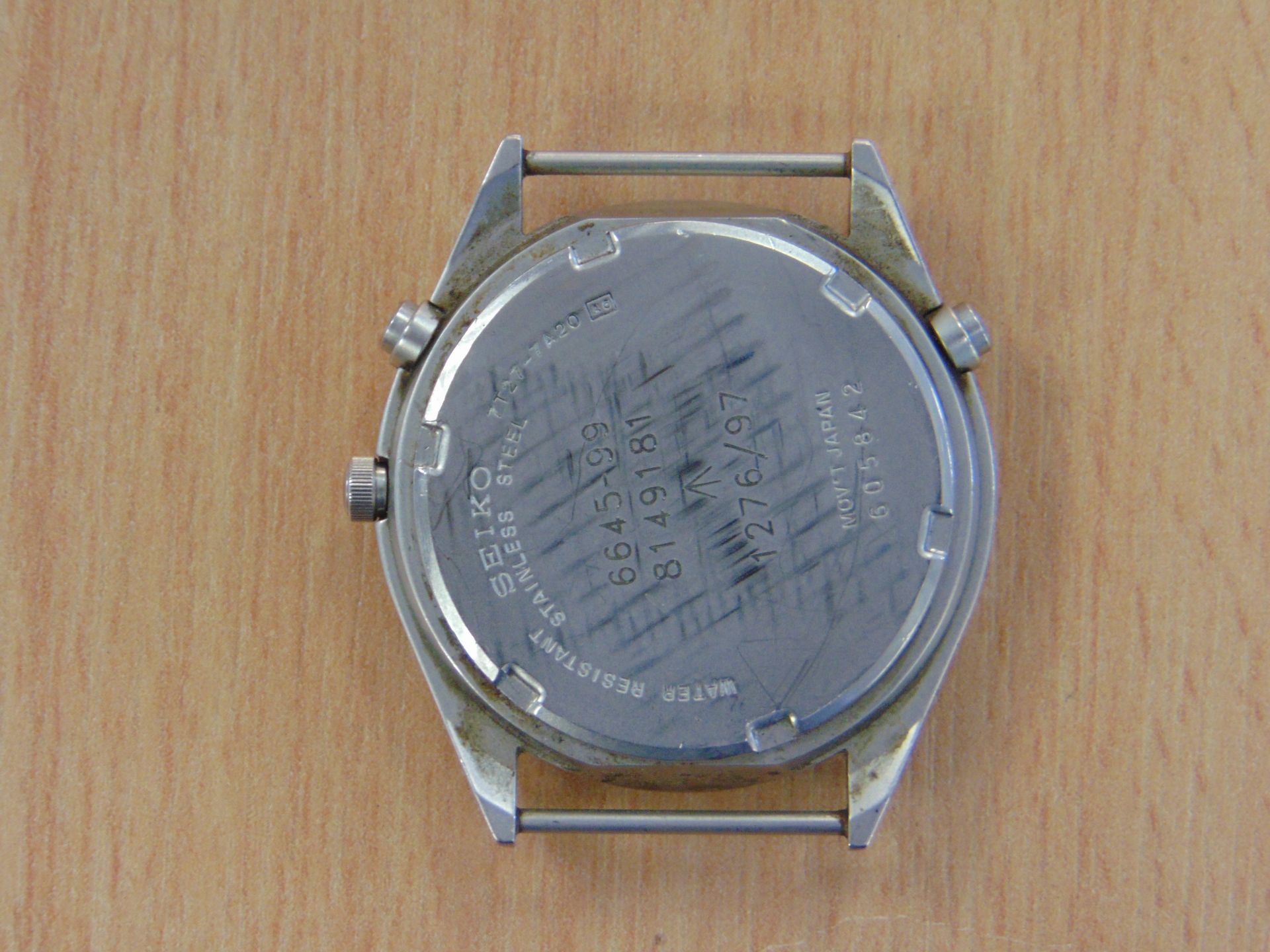 SEIKO GEN 2 RAF ISSUE PILOTS CHRONO WATCH NATO MARKINGS DATED 1997 - Image 5 of 9