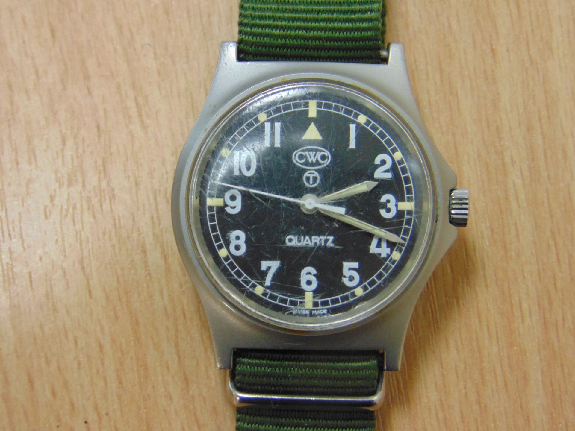 VERY NICE CWC W10 BRITISH ARMY SERVICE WATCH NATO MARKED DATED 1997