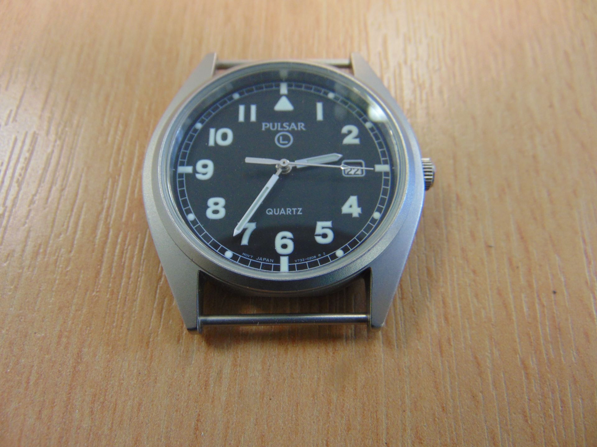 UNISSUED PULSAR W10 SERVICE WATCH NATO MARKED DATED 1999 ORIGINAL STRAP AND NEW BATTERY - Image 6 of 12