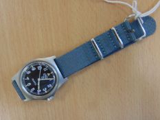 UNISSUED CWC W10 SERVICE WATCH NATO MARKED WATER PROOF TO 5ATM DATED 2006