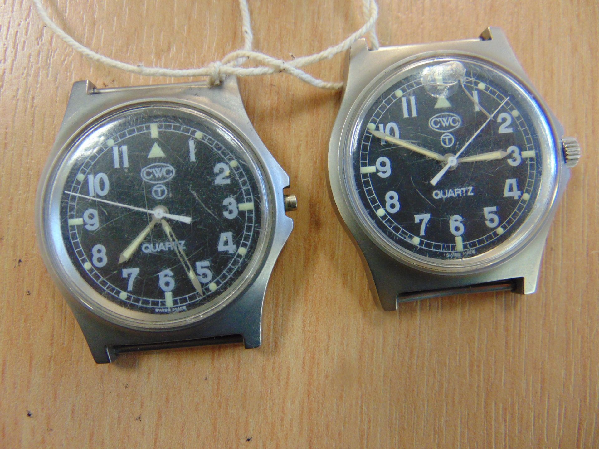 2X CWC 0552 ROYAL MARINES ISSUE SERVICE WATCHES NATO MARKED DATED 1990