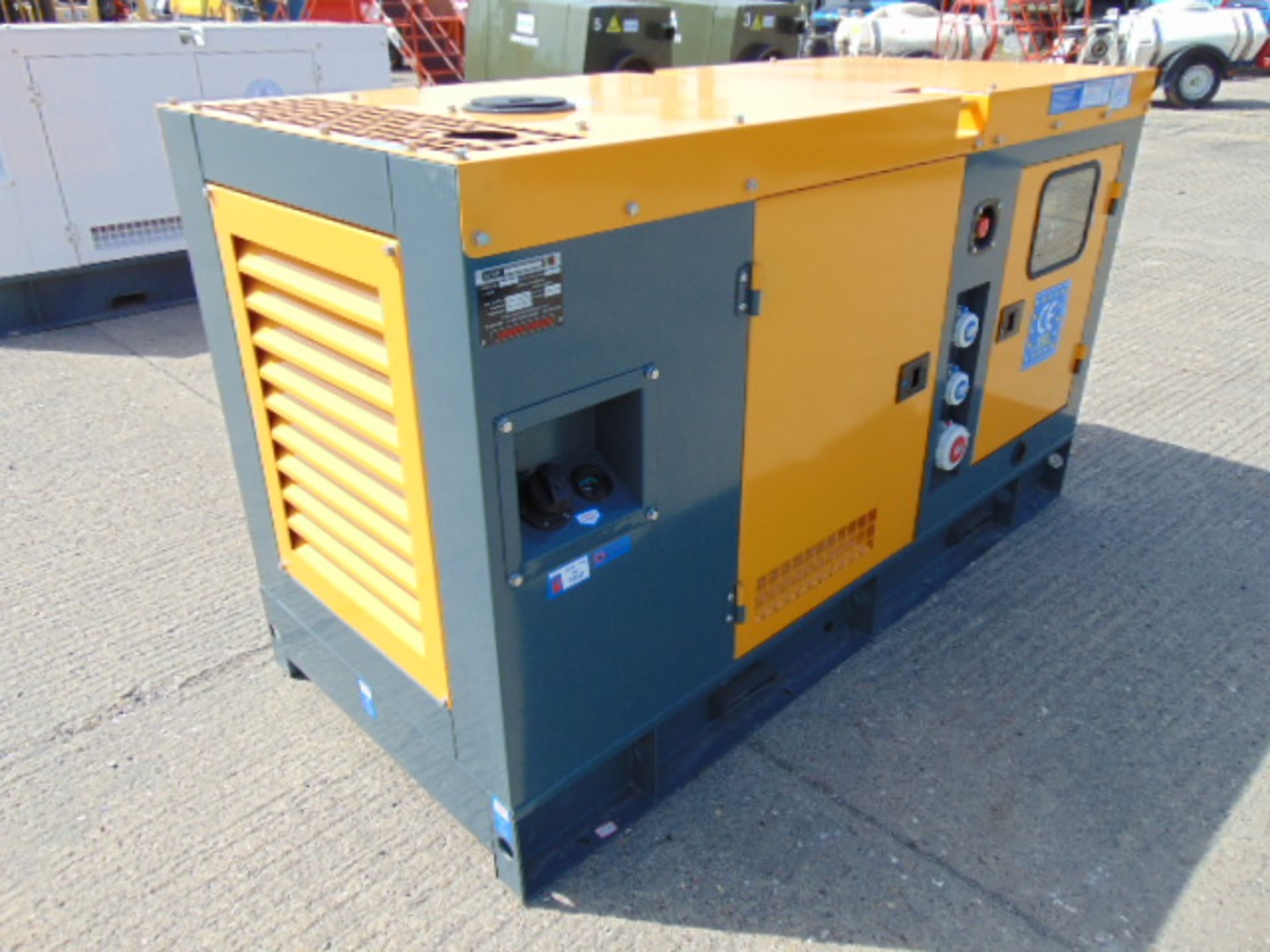 2020 UNISSUED 40 KVA 3 Phase Silent Diesel Generator Set. This generator is 3 phase 380 volt 50 Hz - Image 6 of 19