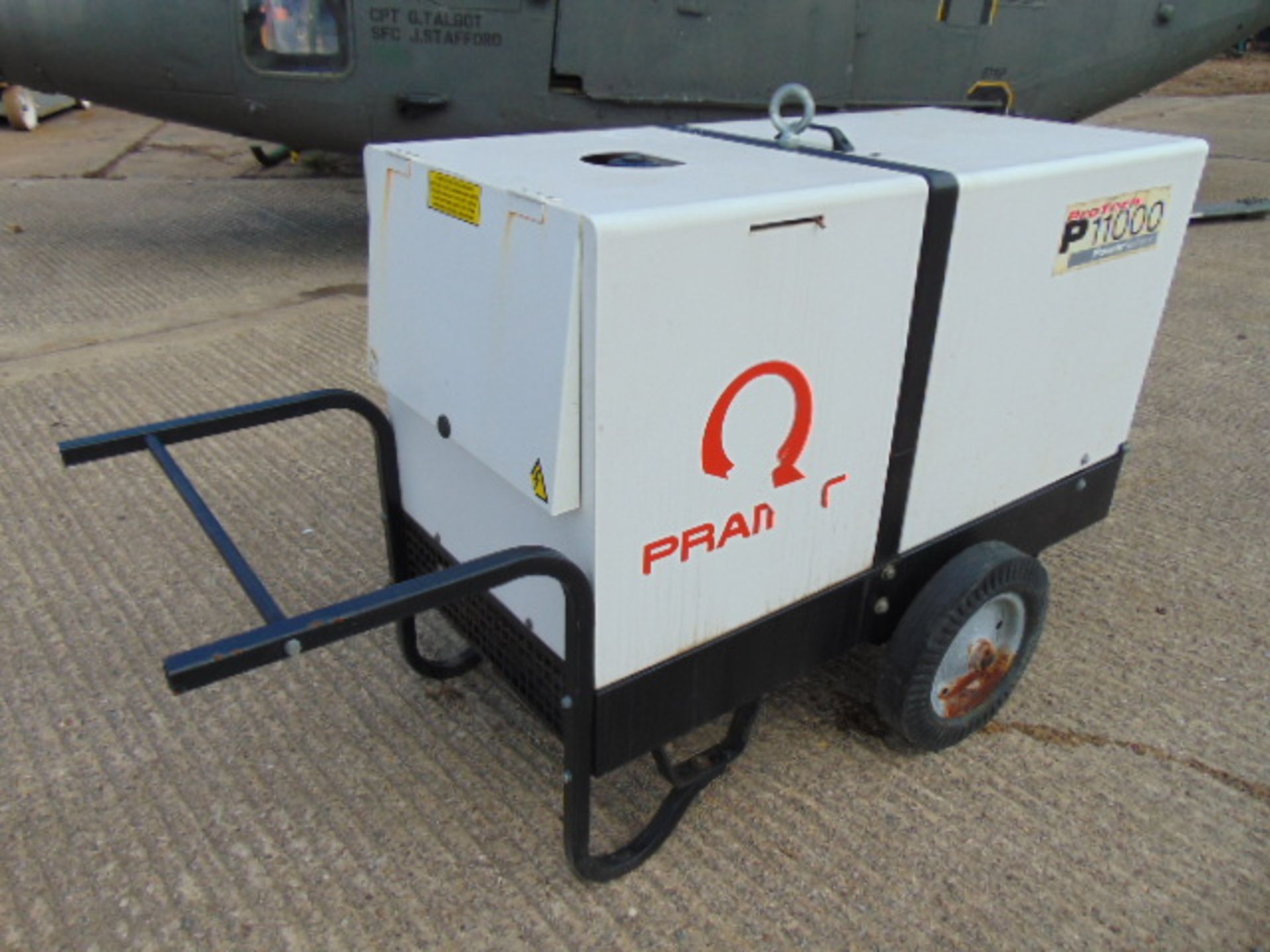 Pramac P11000 Single Phase 10.3 KVA Yanmar Diesel Silenced Generator 2,327 HRS ONLY