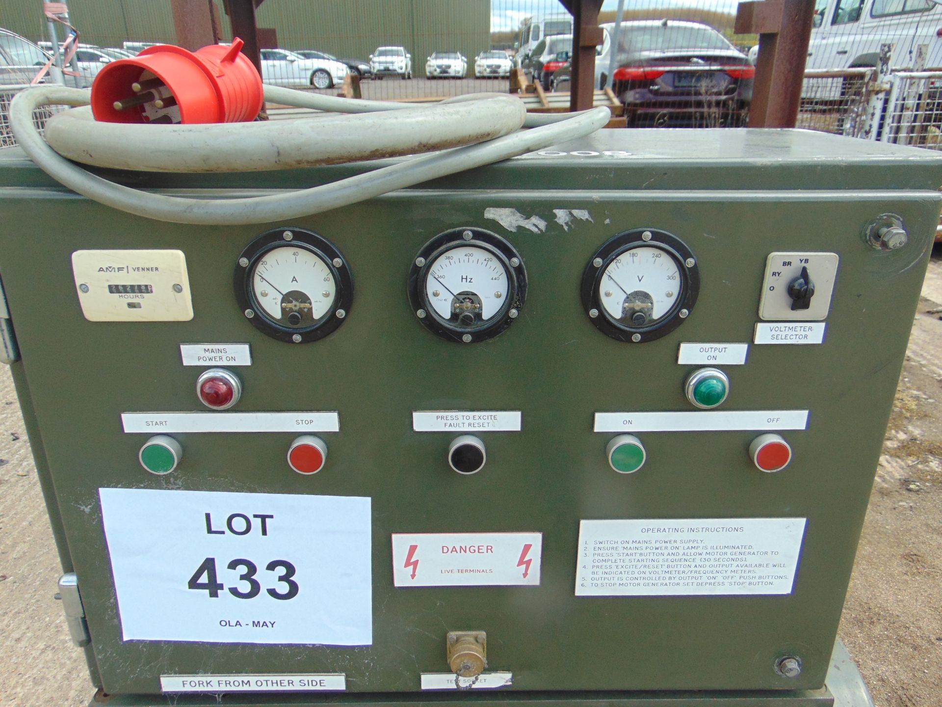 15 KVA 400 CPS GROUND POWER UNIT C/W CABLE - Image 3 of 5