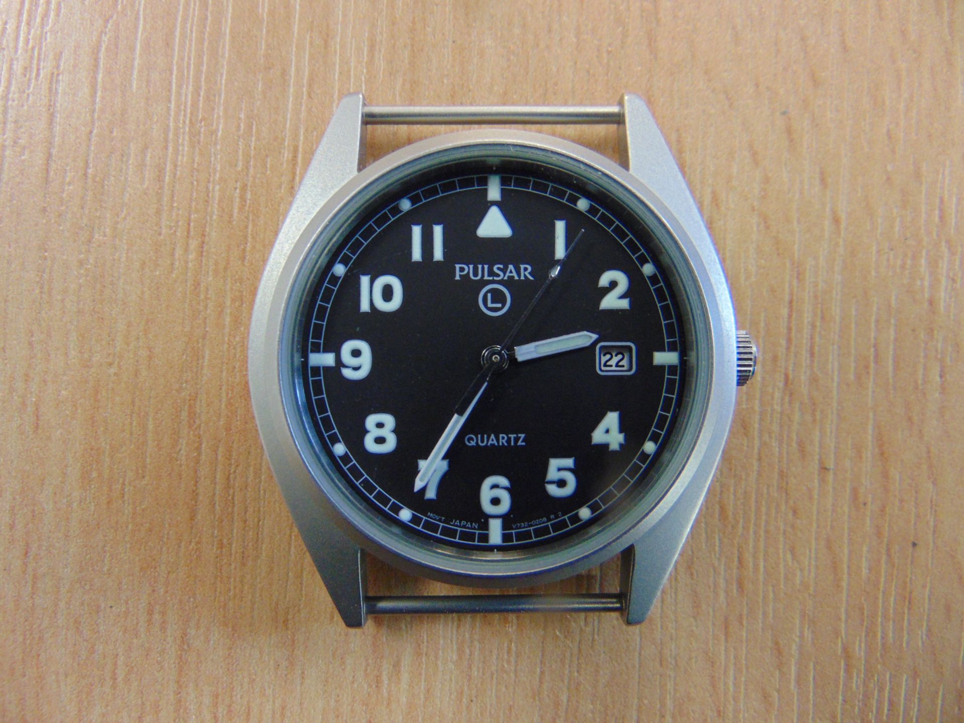 UNISSUED PULSAR W10 SERVICE WATCH NATO MARKED DATED 1999 ORIGINAL STRAP AND NEW BATTERY