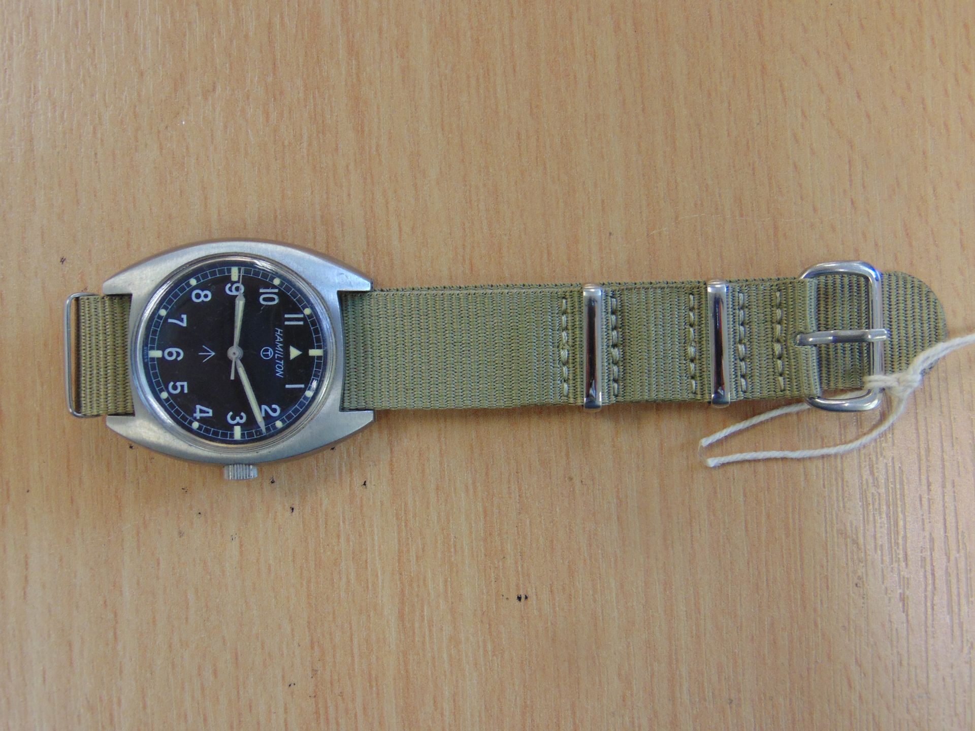 V.V. RARE UNISSUED HAMITON WIND UP W10 SERVICE WATCH NATO MARKINGS DATED 1973 - Image 2 of 8