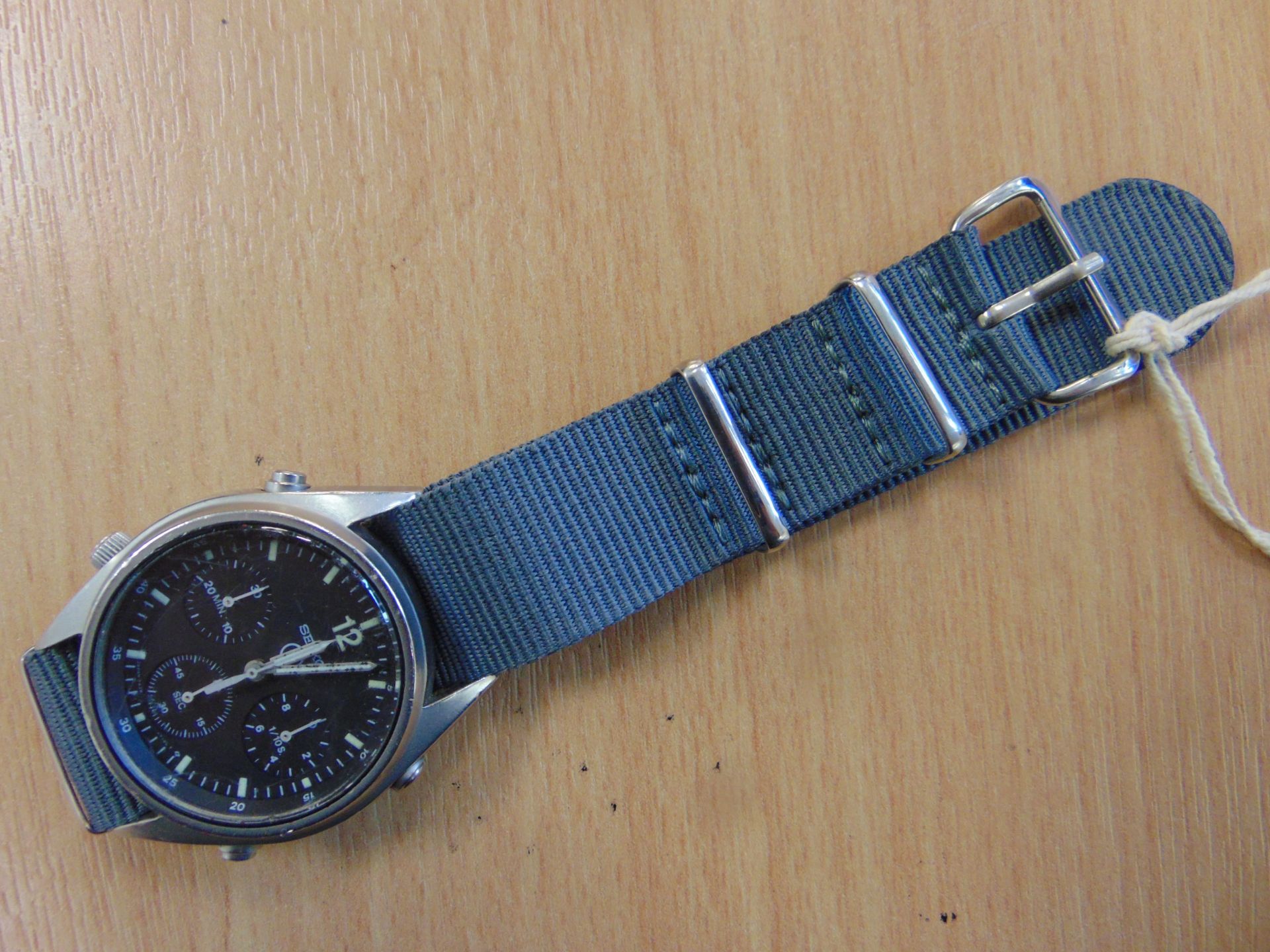 SEIKO GEN 1 PILOTS CHRONO RAF ISSUE Watch NATO MARKINGS DATED 1990 - Image 2 of 10