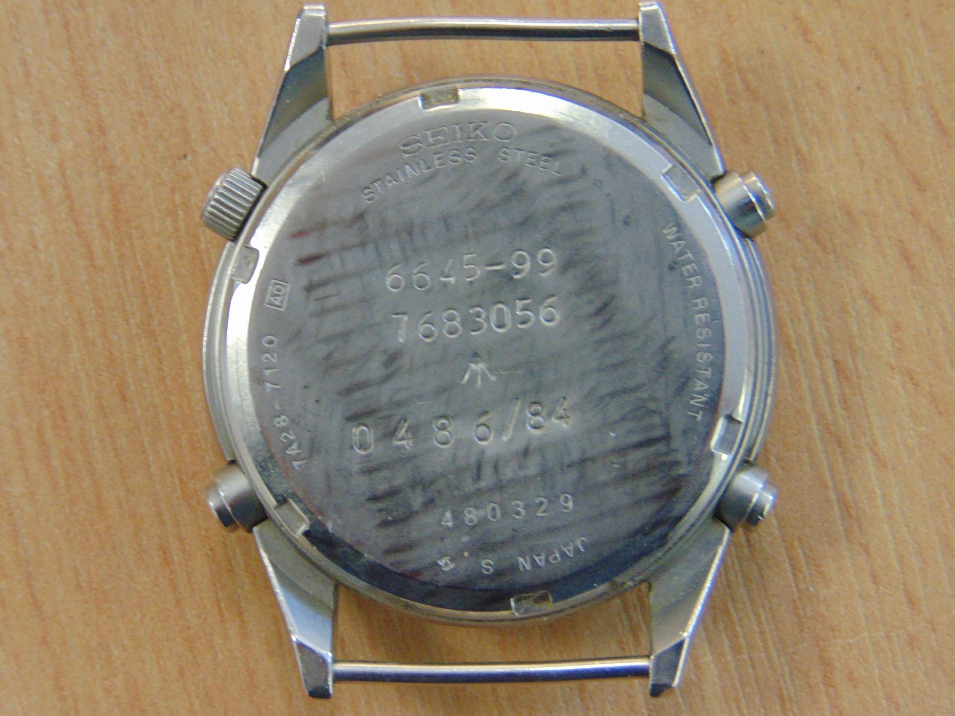 SEIKO GEN 1 PILOTS CHRONO RAF ISSUE WATCH NATO MARKINGS DATED 1984 - Image 6 of 9