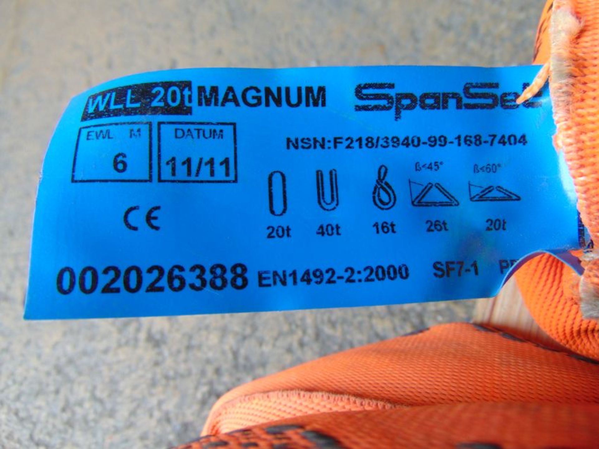 SpanSet Magnum 20,000kgs Round Sling. - Image 3 of 3