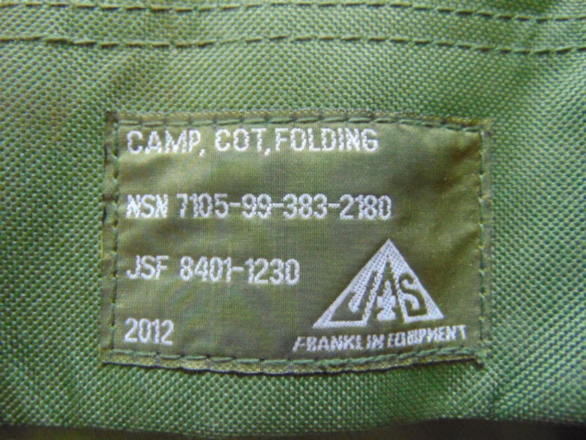 2 x Light Weight British Army Folding Camp Beds - Image 2 of 2