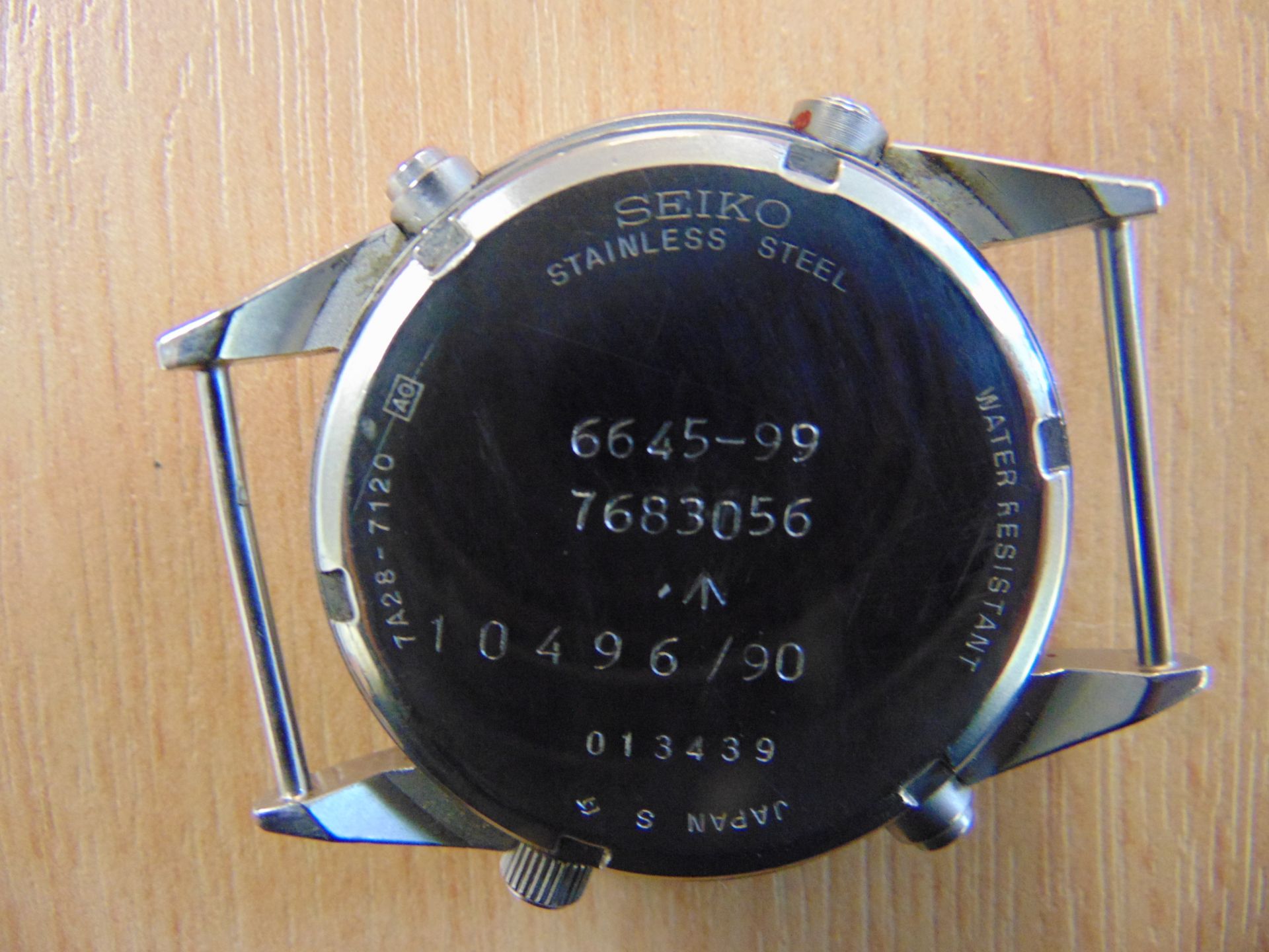 SEIKO GEN 1 PILOTS CHRONO RAF ISSUE Watch NATO MARKINGS DATED 1990 - Image 6 of 10