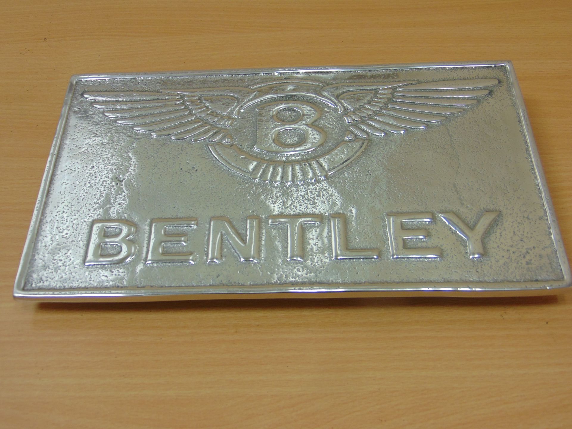 BENTLEY POLISHED ALUMINIUM ADVERTISING SIGN. - Image 7 of 7