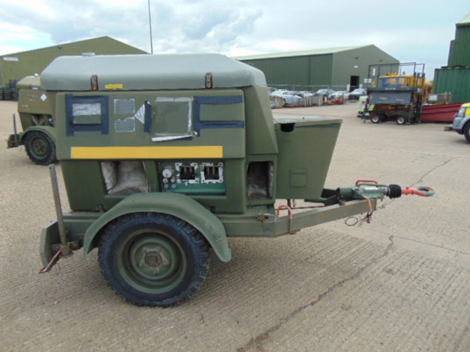 Ex Uk Royal Air Force Trailer Mounted 25 KVA Generator - Image 5 of 12