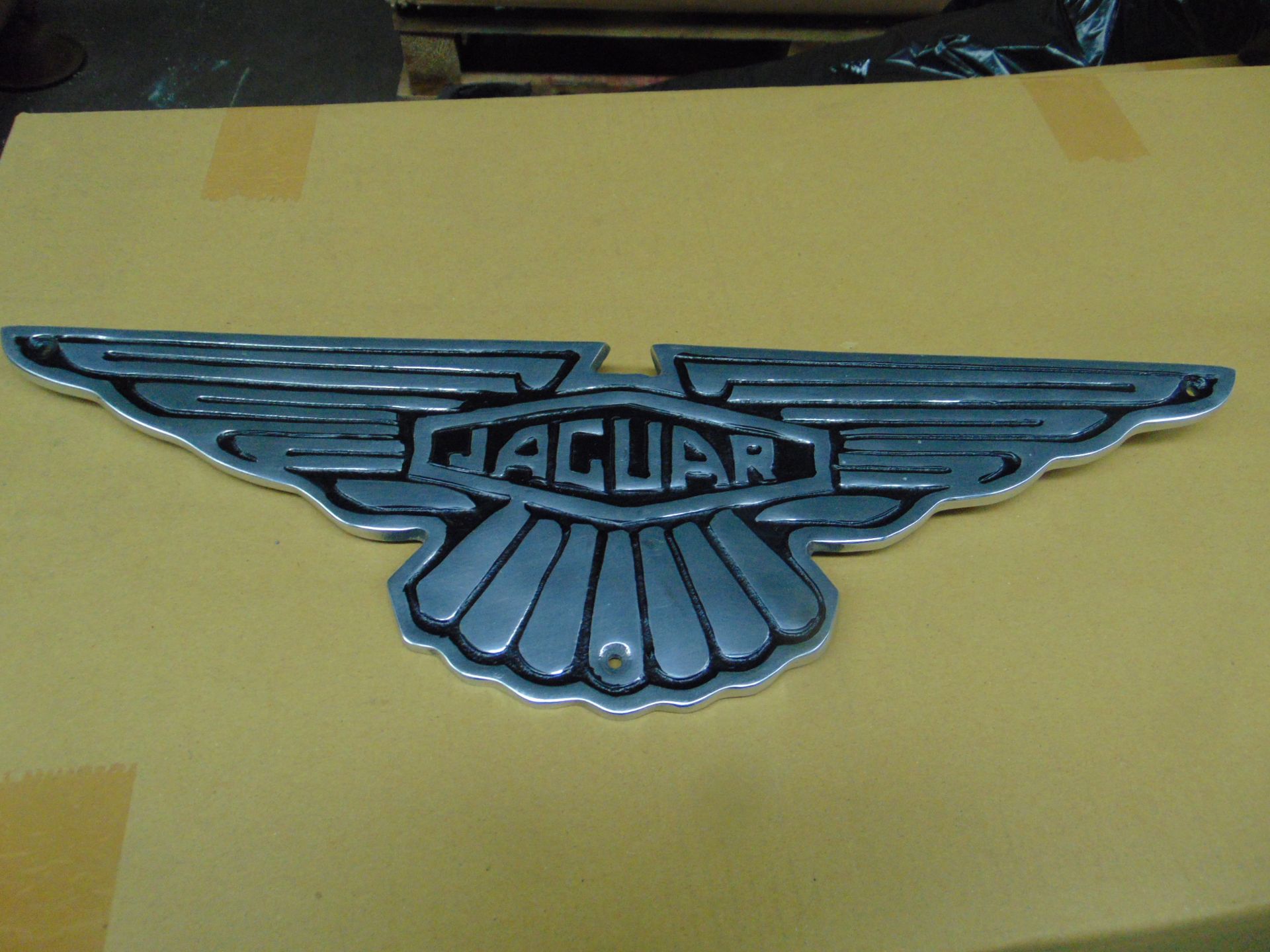 POLISHED ALUMINIUM JAGUAR SIGN - Image 5 of 8