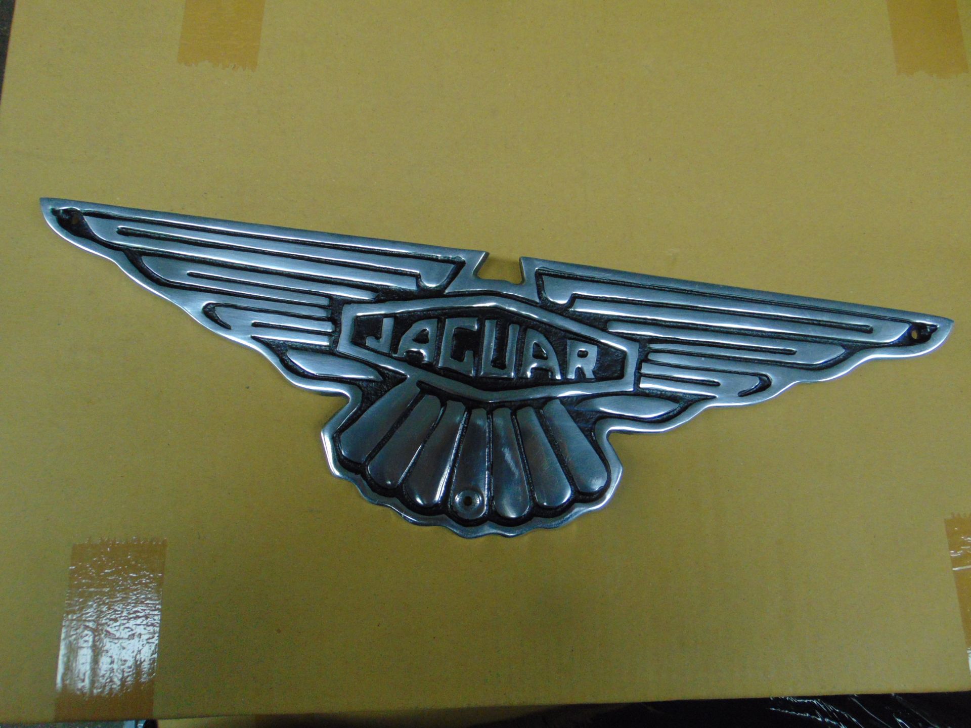 POLISHED ALUMINIUM JAGUAR SIGN - Image 8 of 8