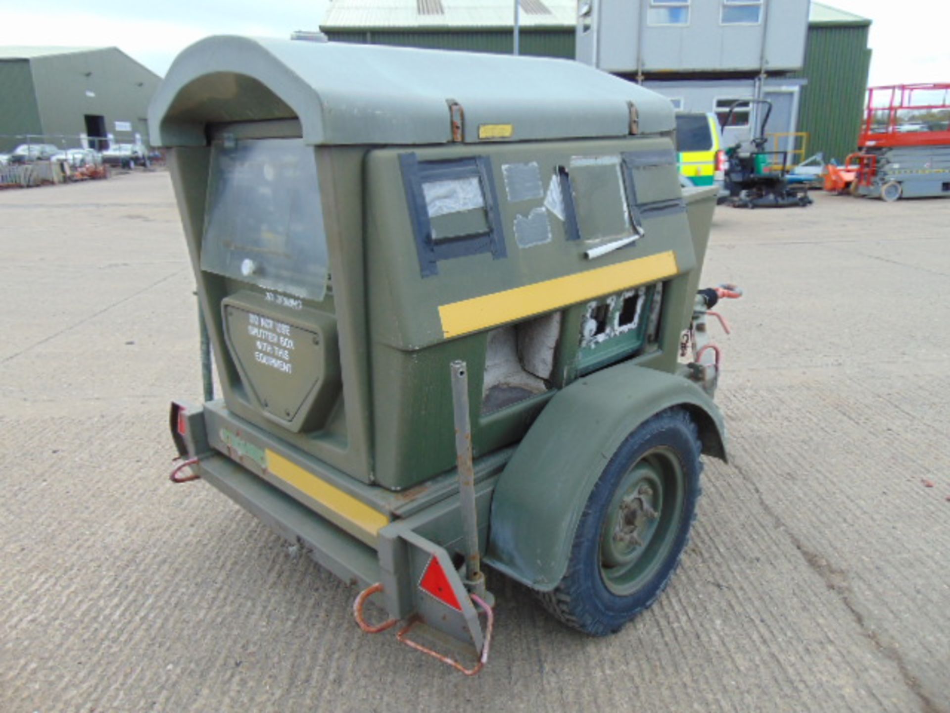 Ex Uk Royal Air Force Trailer Mounted 25 KVA Generator - Image 6 of 12