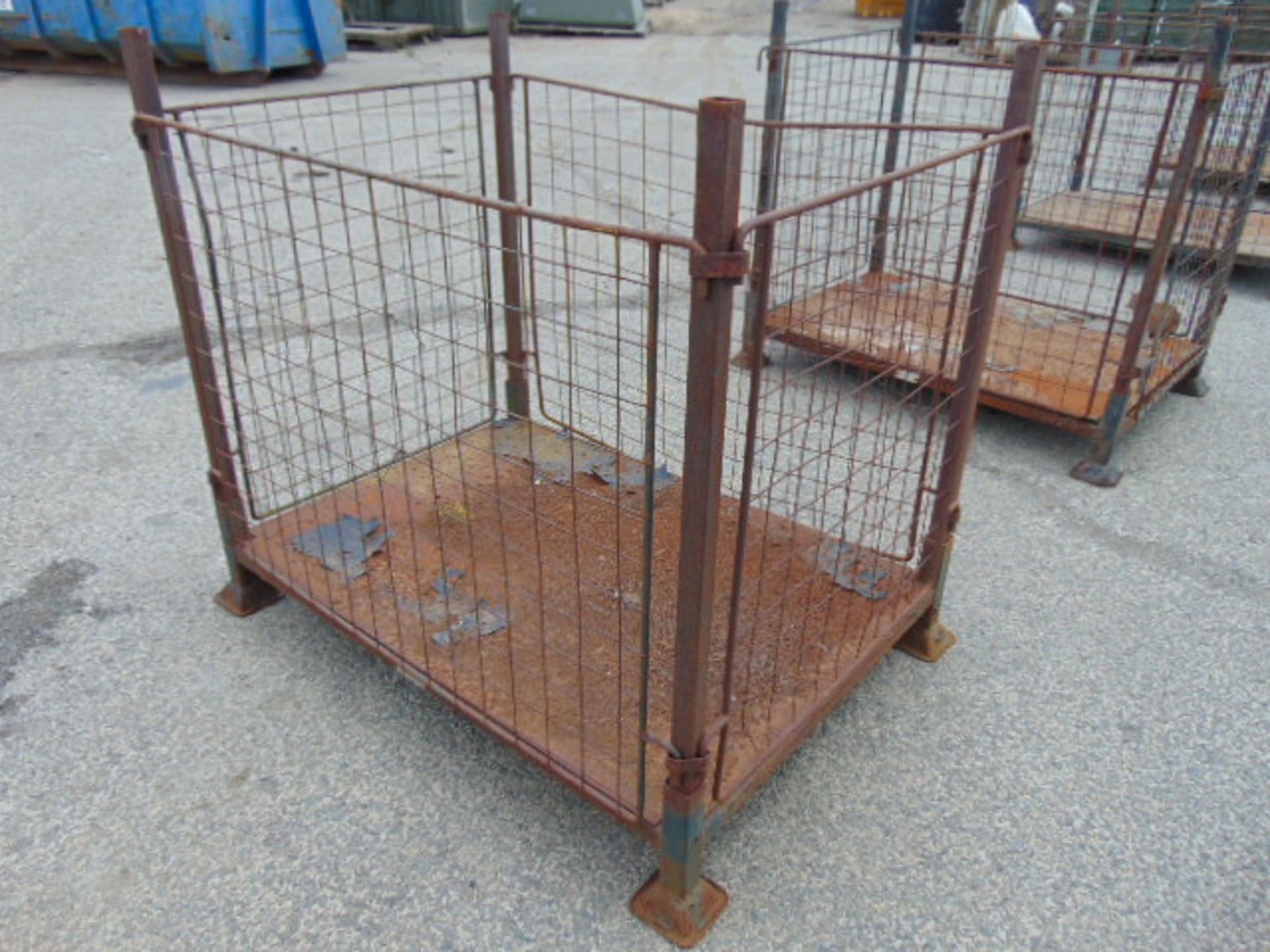 Steel Stacking Stillage with removeable sides and corner posts