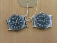 2X CWC 0552 ROYAL MARIINES ISSUE SERVICE WATCHES NATO MARKED DATE: 1989/90