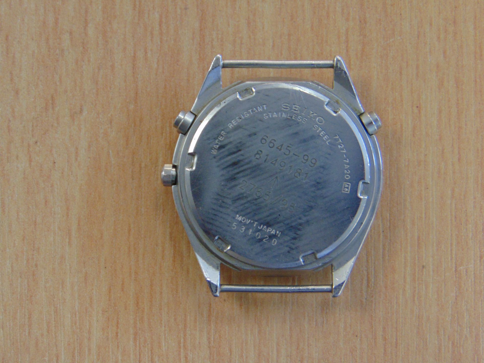 SEIKO GEN 2 RAF ISSUE PILOTS CHRONO WATCH NATO MARKINGS DATED 1995 - Image 5 of 10