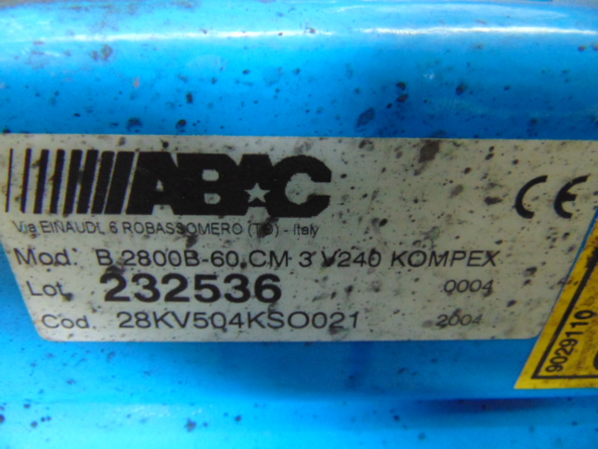 ABAC B 2800B-60 cm 3 V240 Kompex Mobile Air Compressor - Image 8 of 8