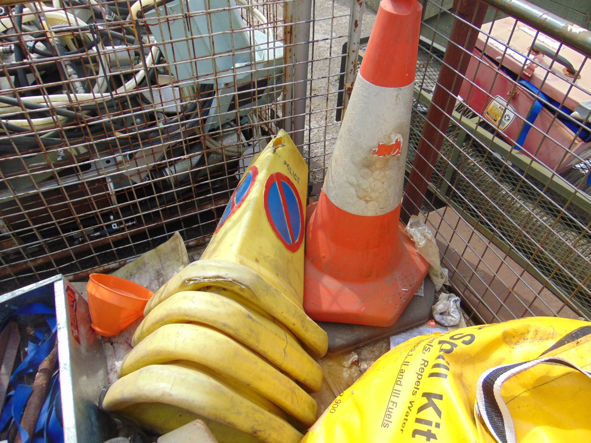 TRAFFIC CONES, JERRY CANS, STRAPS, SPILL KITS ETC - Image 2 of 6