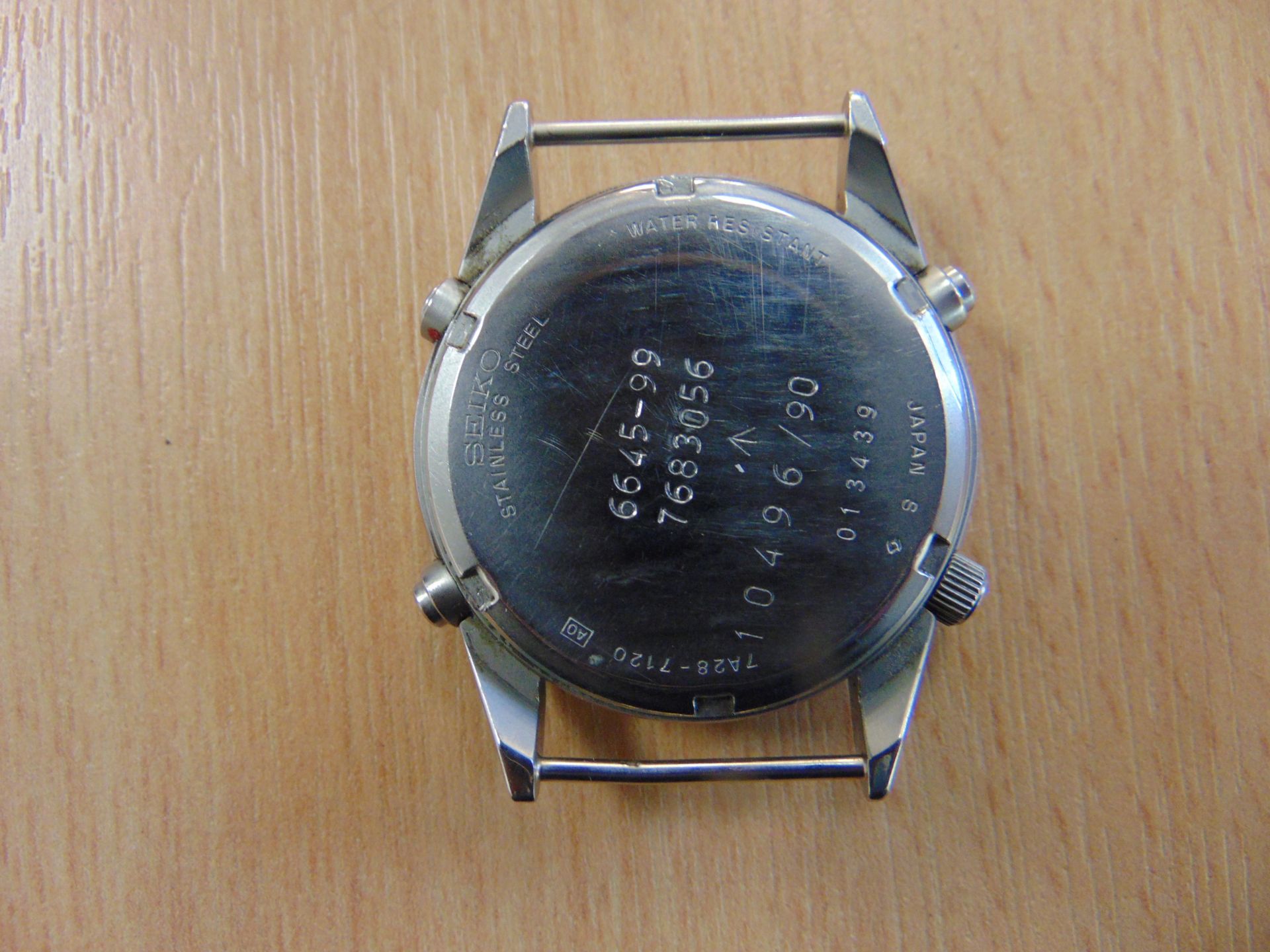 SEIKO GEN 1 PILOTS CHRONO RAF ISSUE Watch NATO MARKINGS DATED 1990 - Image 5 of 10