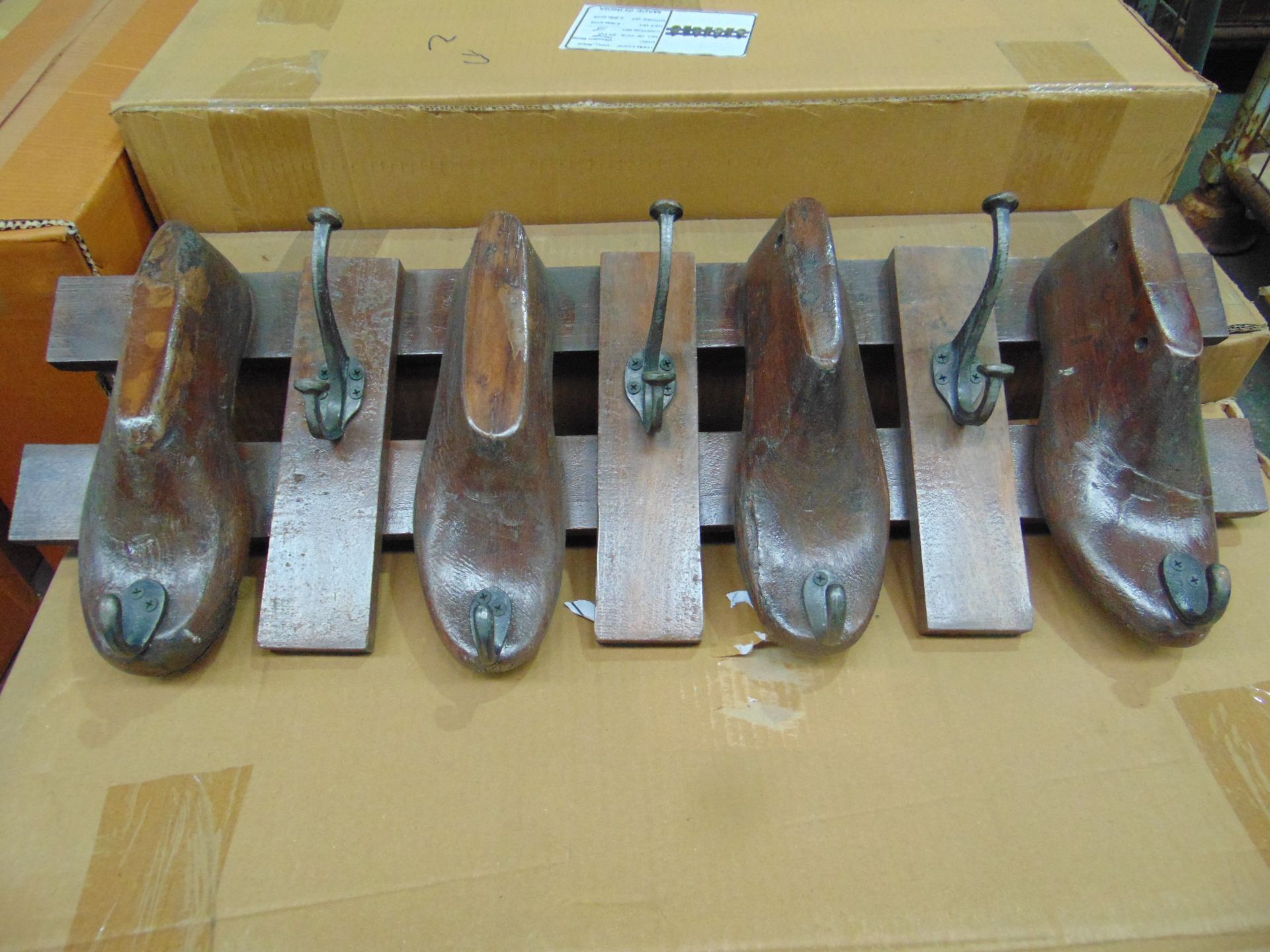 VERY UNUSUAL COBBLERS SHOE MAKERS COAT HOOKS