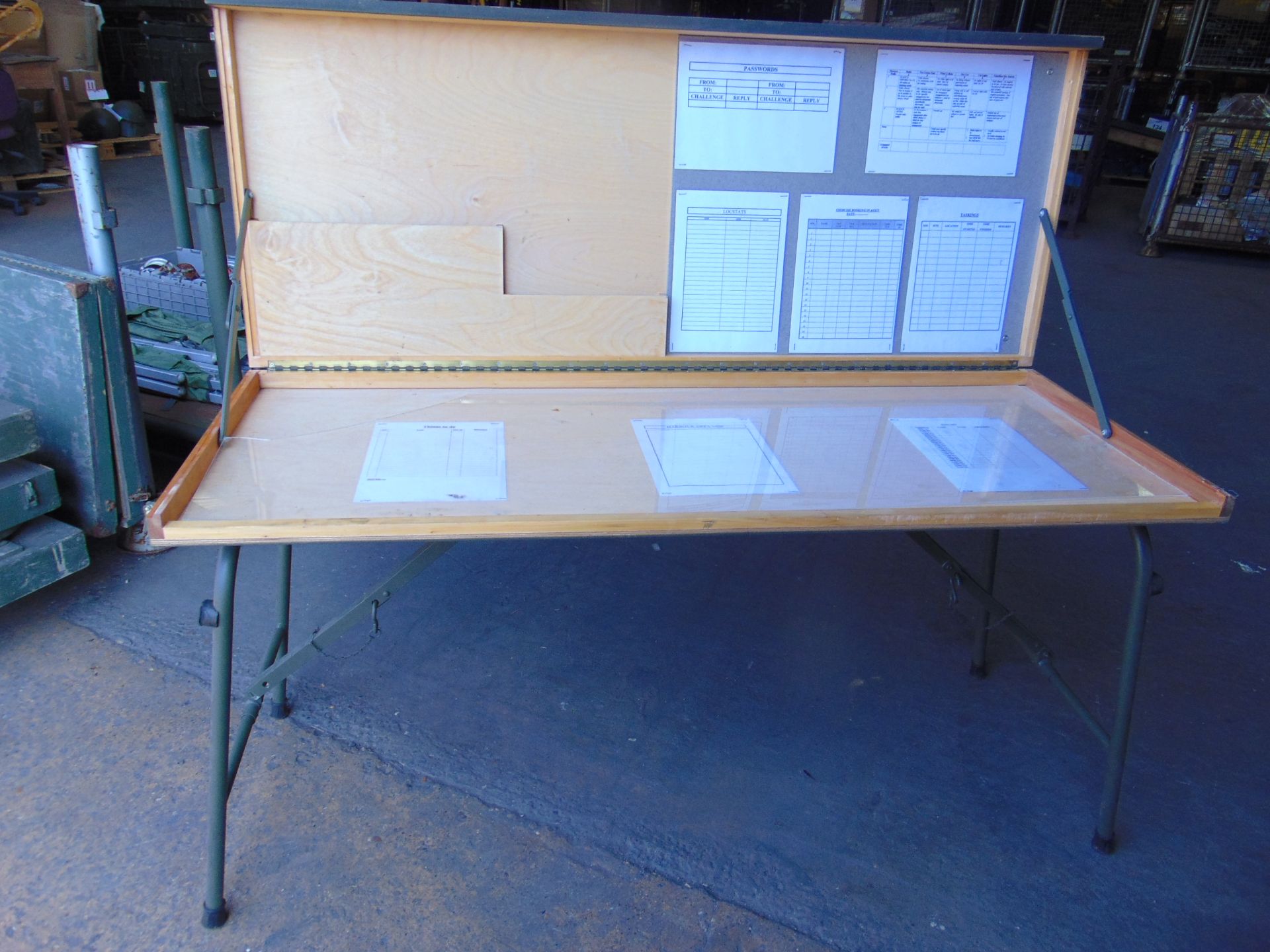 5X BRITISH ARMY FIELD TABLES - Image 7 of 8