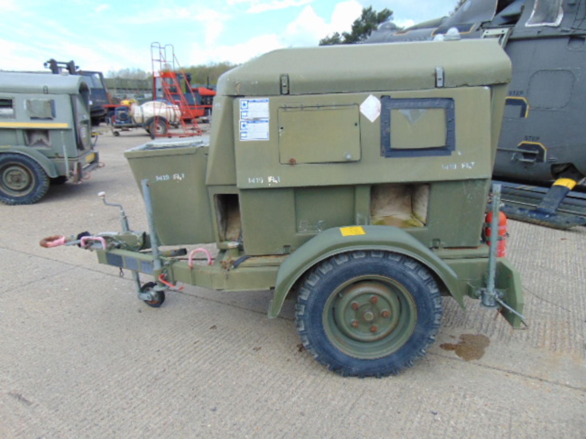 Ex Uk Royal Air Force Trailer Mounted 25 KVA Generator - Image 4 of 13