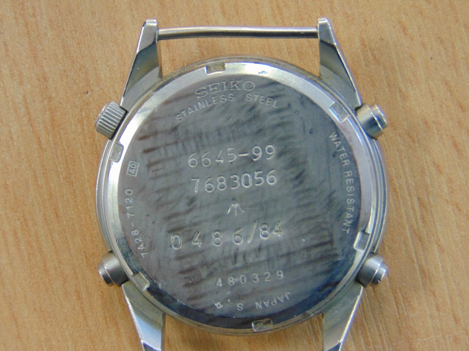 SEIKO GEN 1 PILOTS CHRONO RAF ISSUE WATCH NATO MARKINGS DATED 1984 - Image 5 of 9