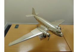 DOUGLAS DAKOTA DC-3 ALUMINIUM SCALE MODEL